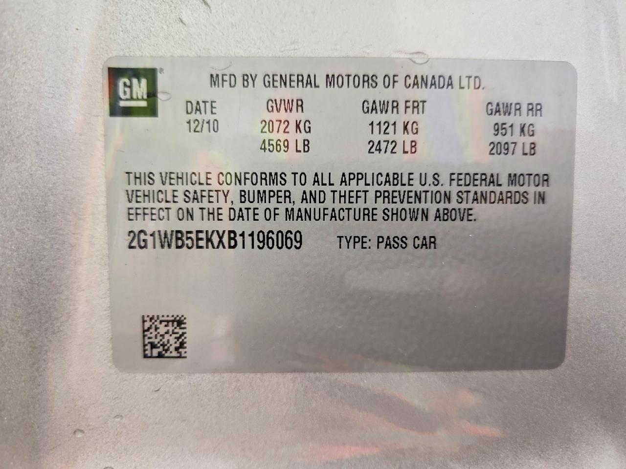 2011 Chevrolet Impala Lt Silver vin: 2G1WB5EKXB1196069