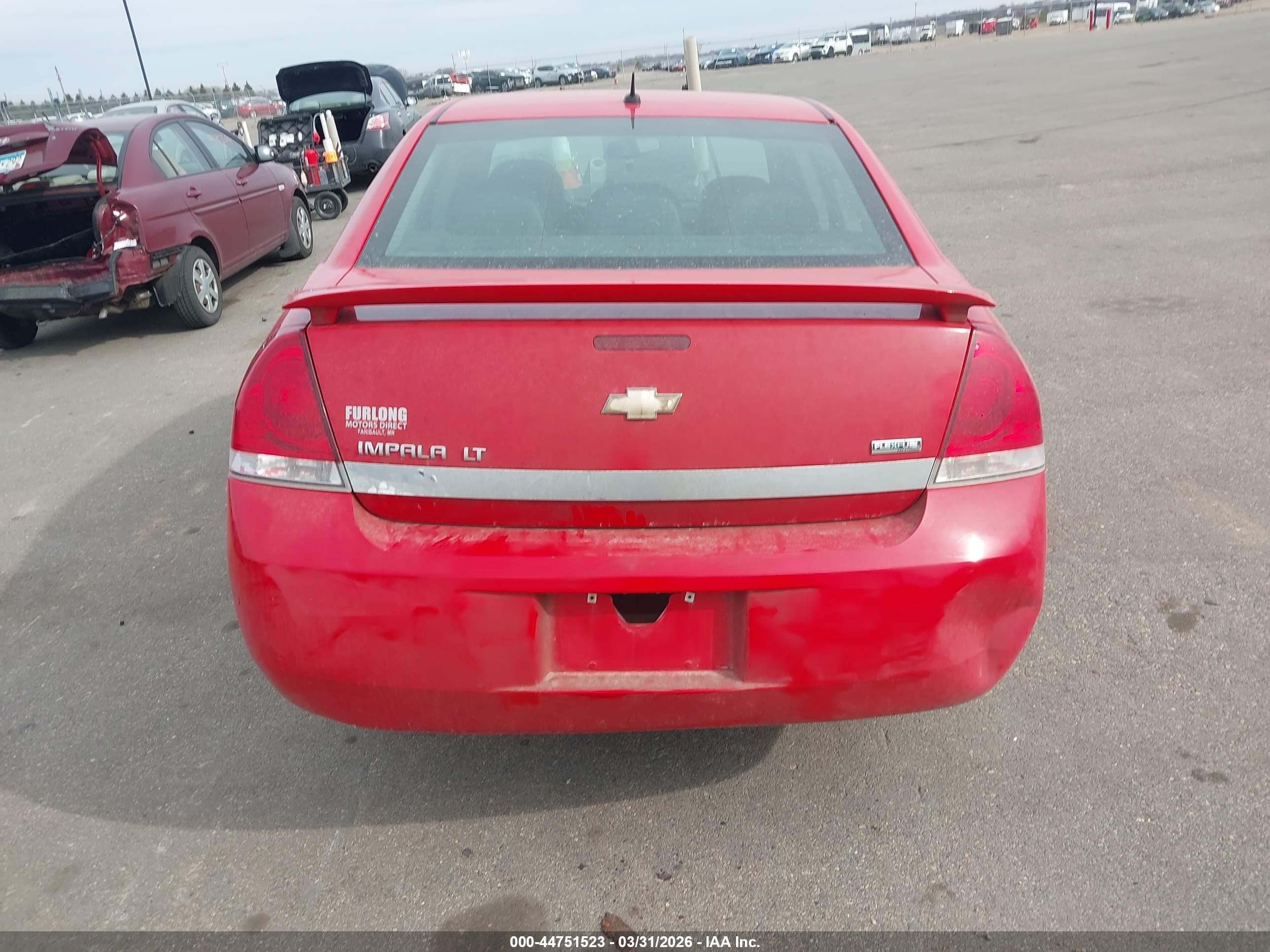 2011 Chevrolet Impala Lt Red vin: 2G1WB5EKXB1206793