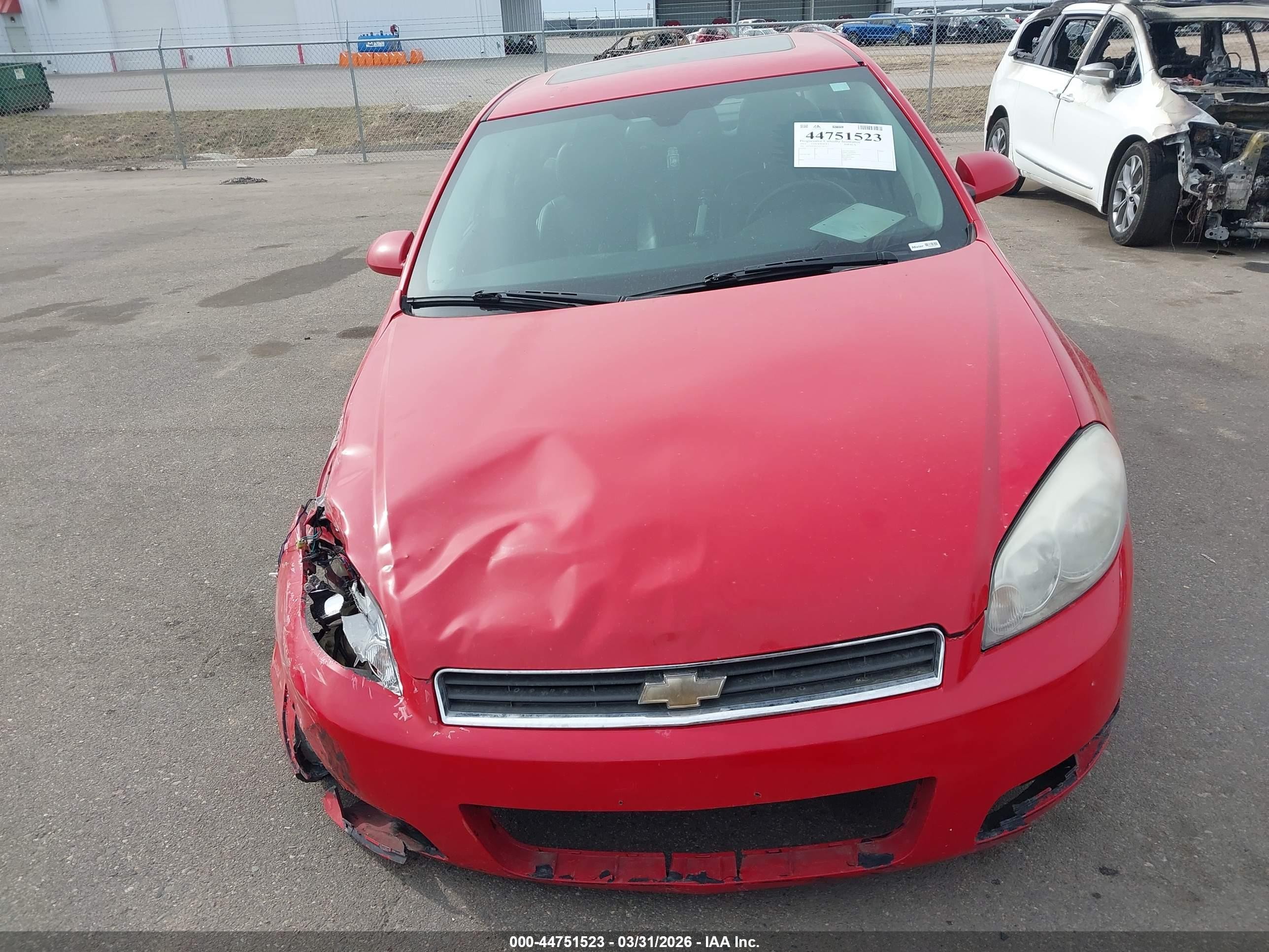 2011 Chevrolet Impala Lt Red vin: 2G1WB5EKXB1206793