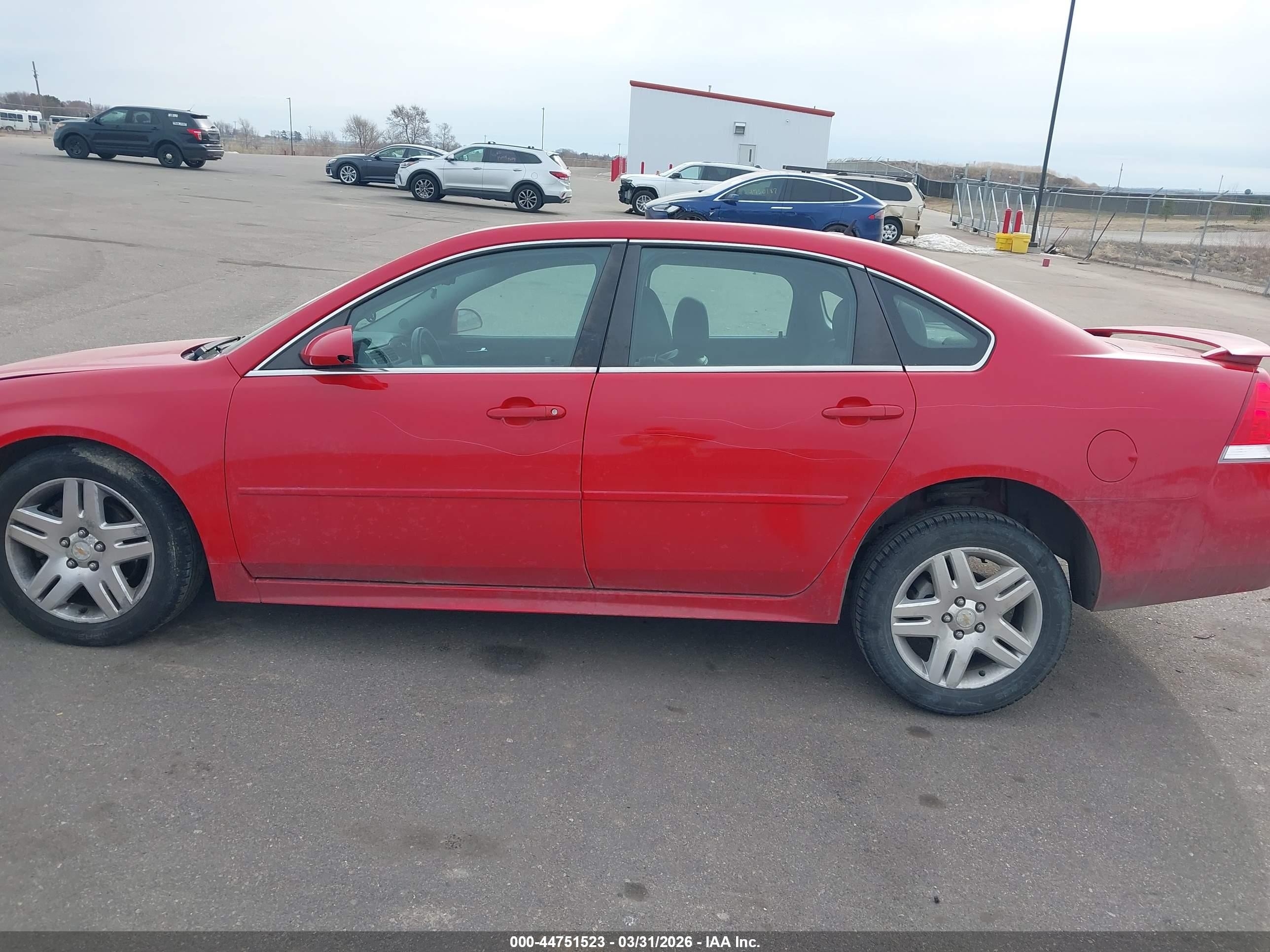2011 Chevrolet Impala Lt Red vin: 2G1WB5EKXB1206793