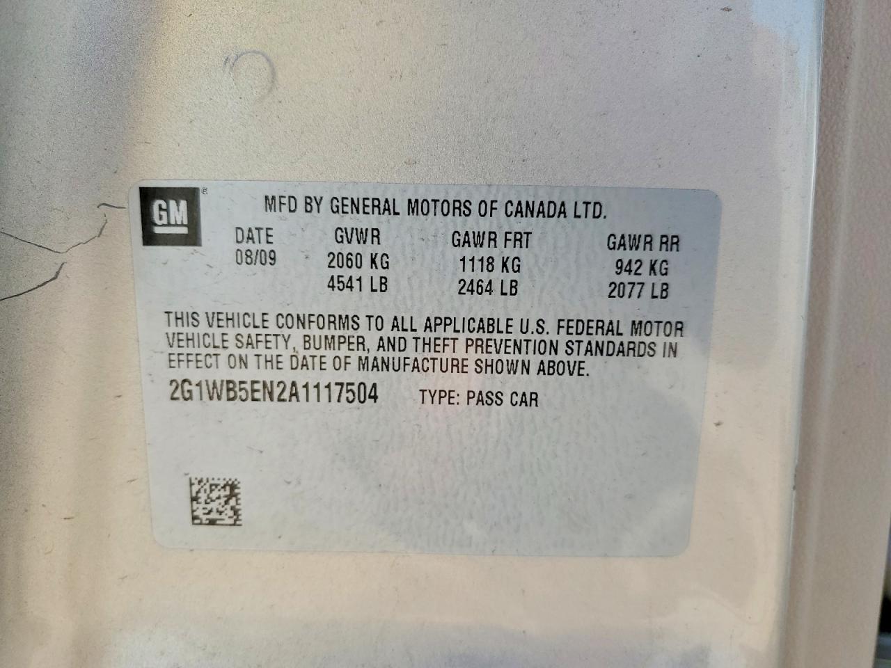 2010 Chevrolet Impala Lt Cream vin: 2G1WB5EN2A1117504