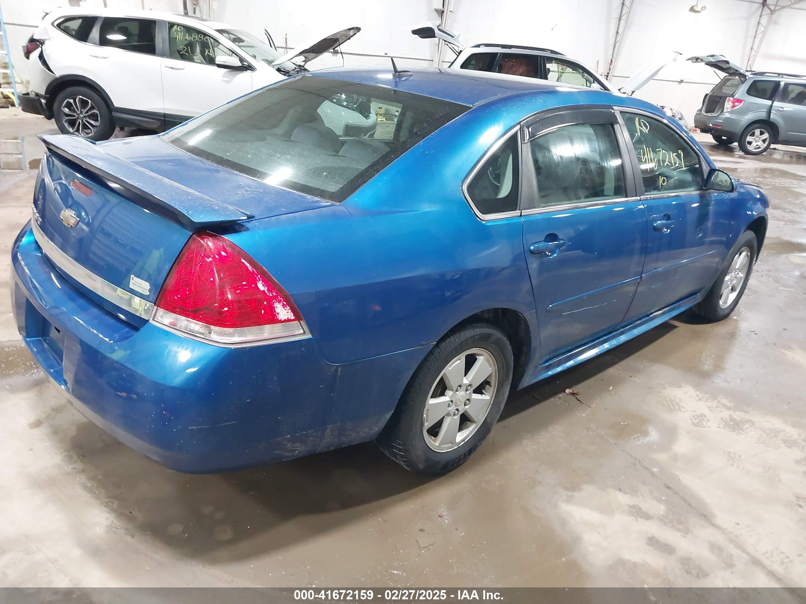 2010 Chevrolet Impala Lt Blue vin: 2G1WB5EN2A1119298