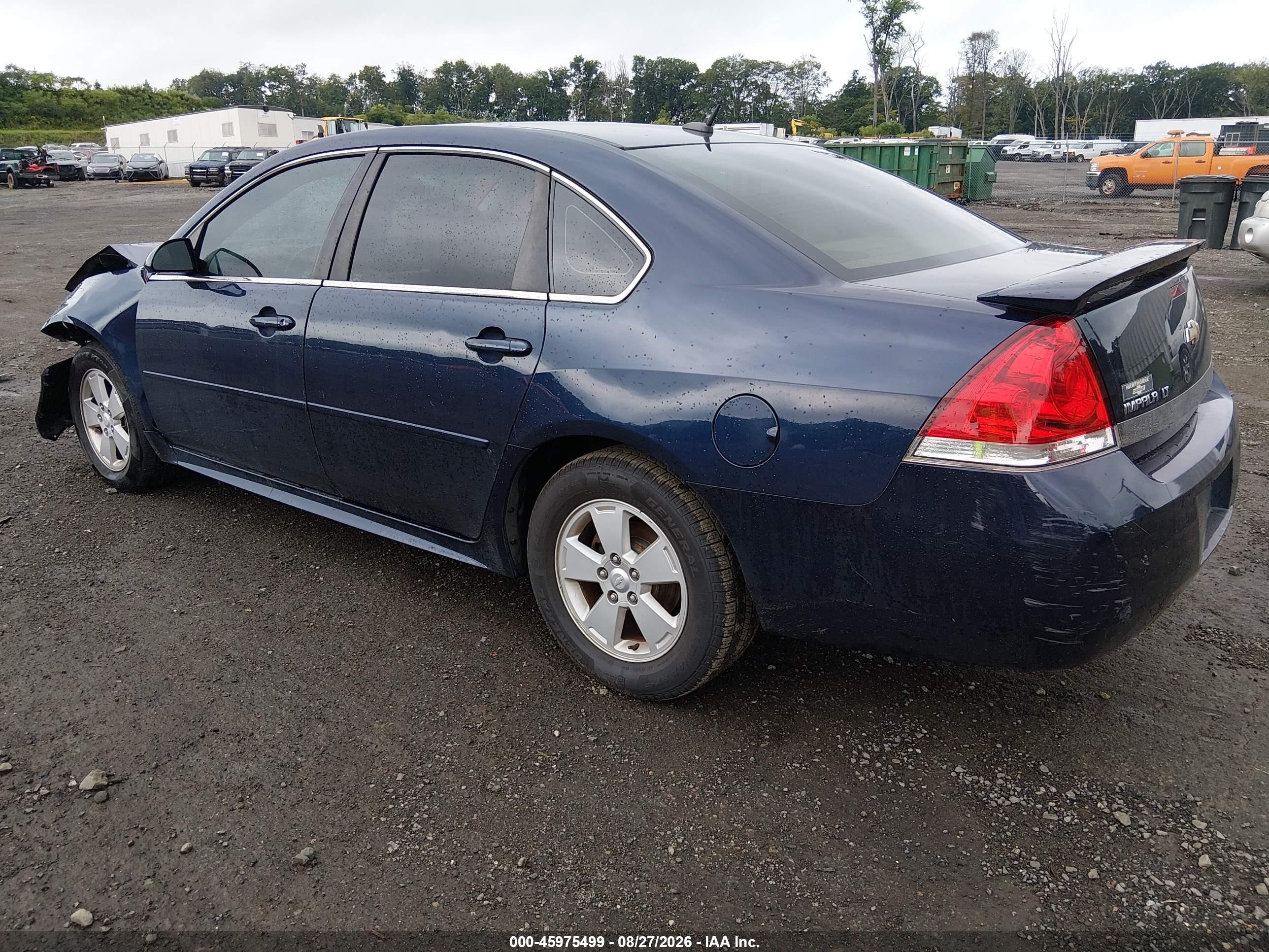 2010 Chevrolet Impala Lt Blue vin: 2G1WB5EN2A1138983