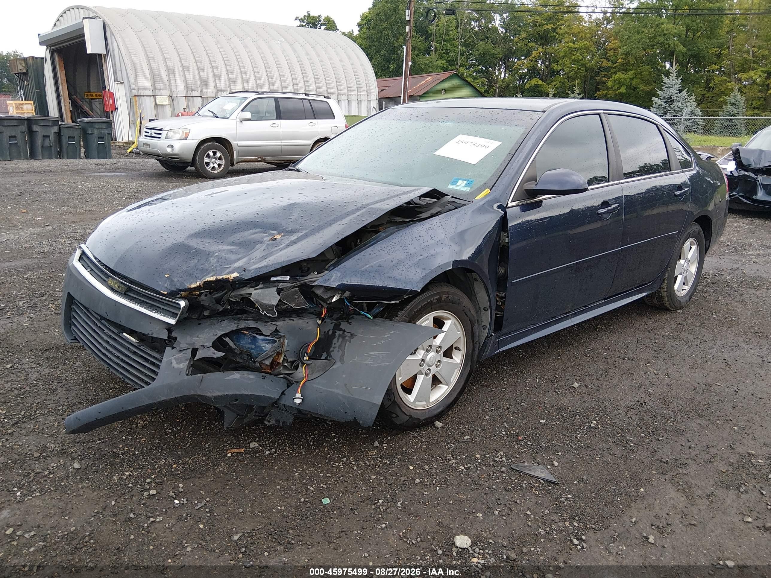 2010 Chevrolet Impala Lt Blue vin: 2G1WB5EN2A1138983
