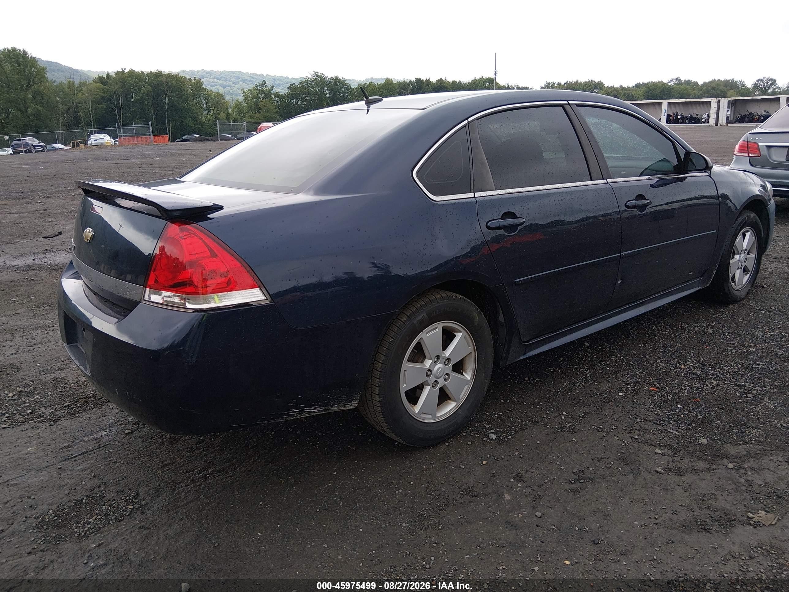 2010 Chevrolet Impala Lt Blue vin: 2G1WB5EN2A1138983