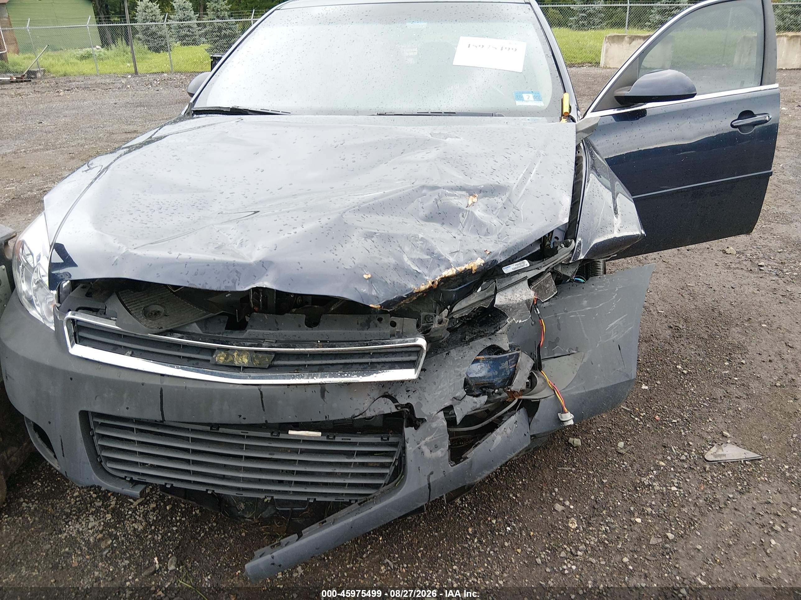2010 Chevrolet Impala Lt Blue vin: 2G1WB5EN2A1138983