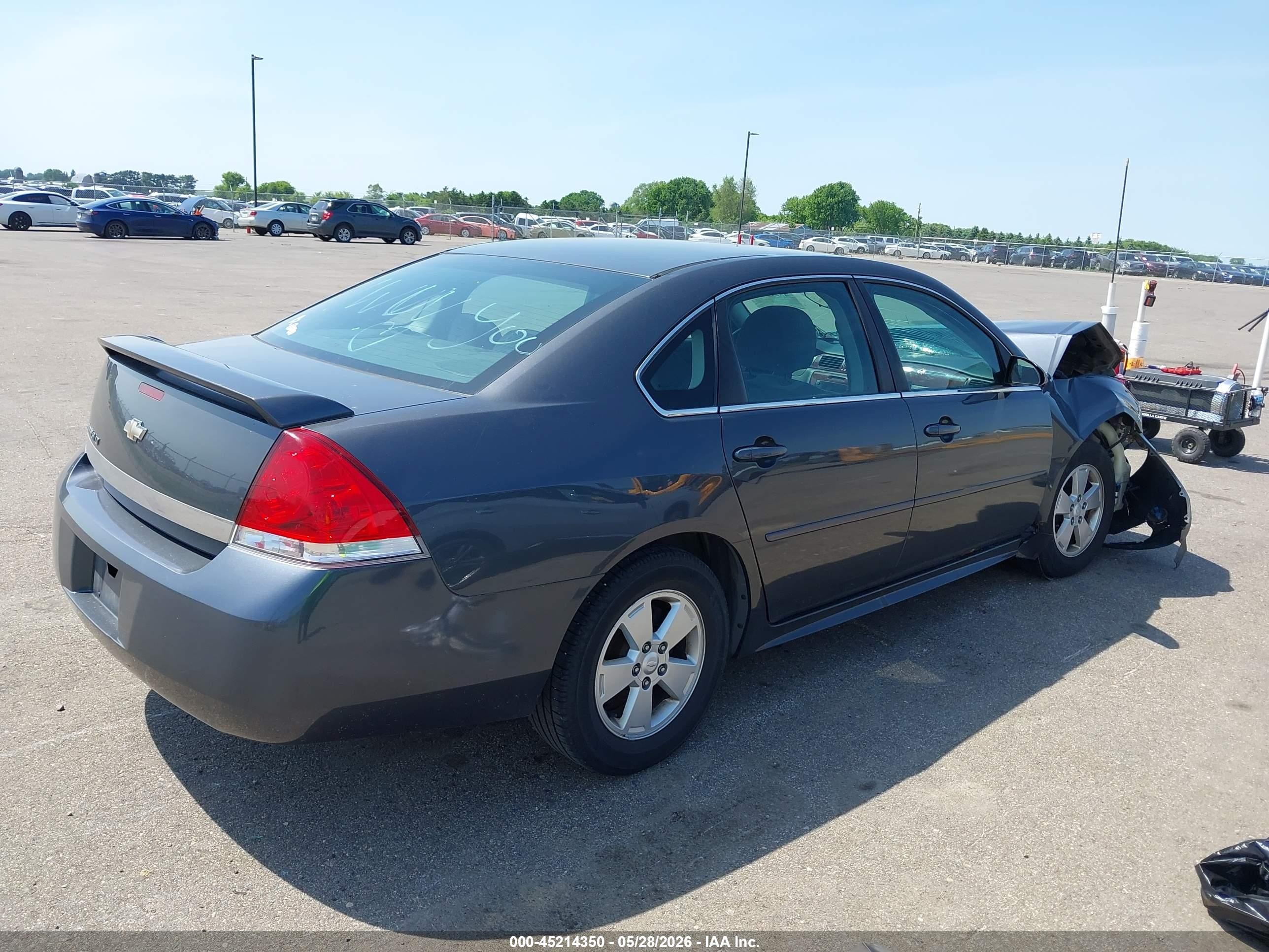 2010 Chevrolet Impala Lt Gray vin: 2G1WB5EN3A1138698