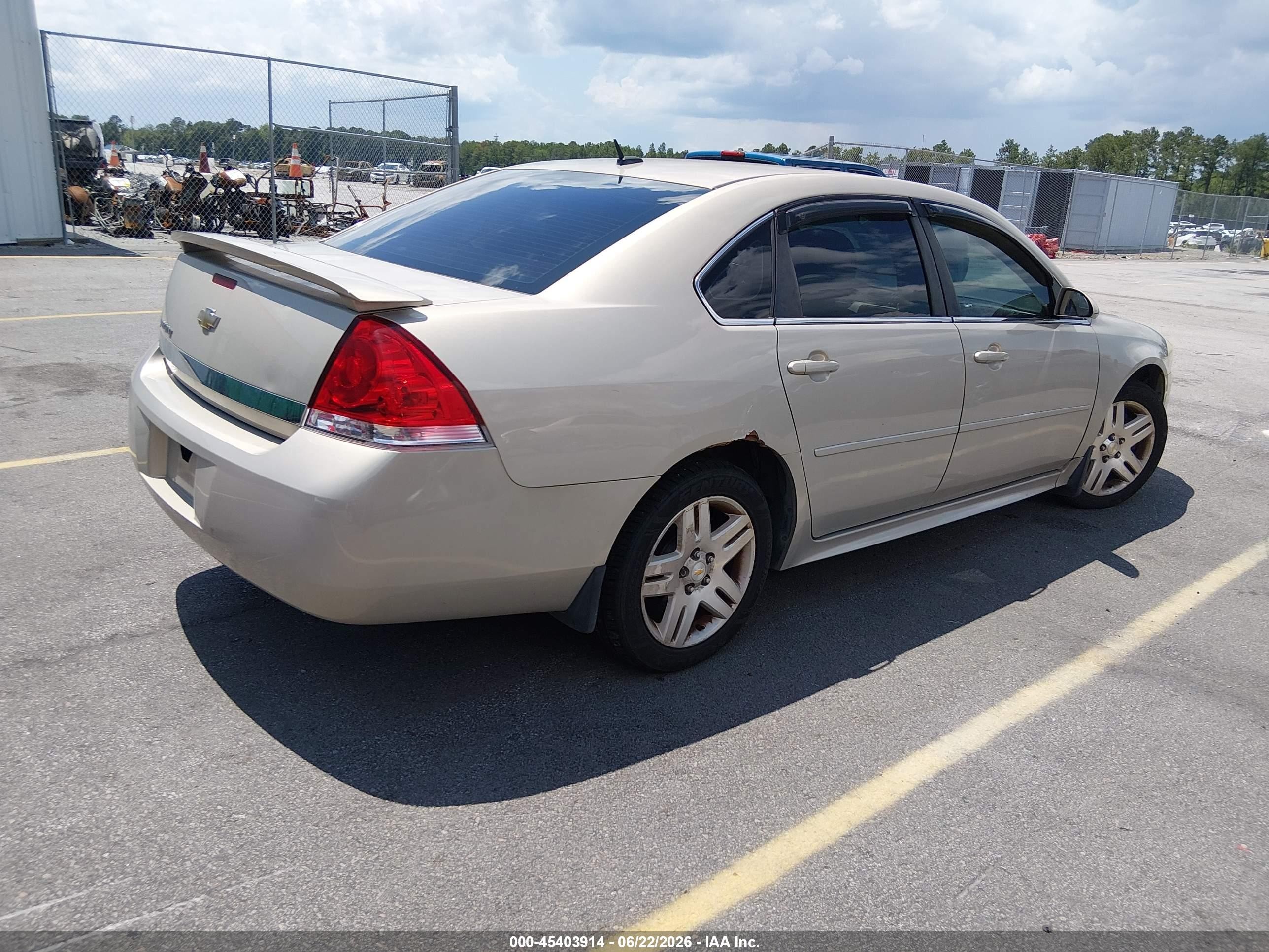 2010 Chevrolet Impala Lt Beige vin: 2G1WB5EN3A1175363