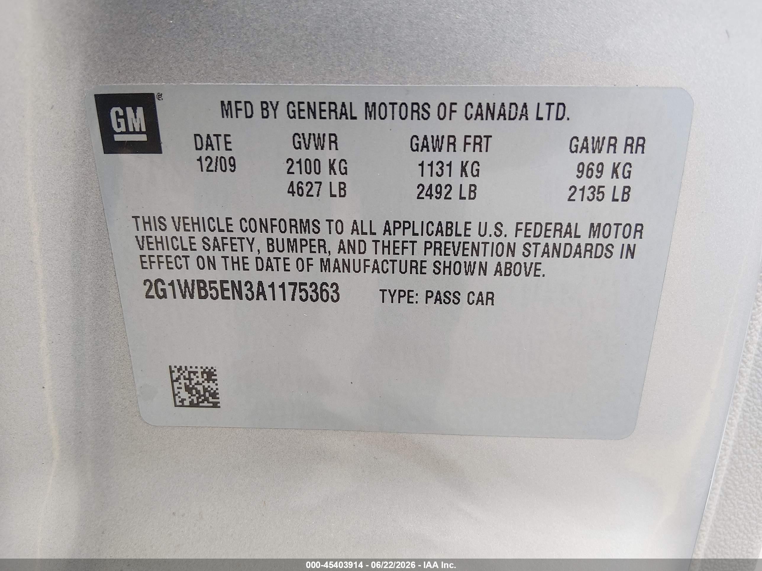 2010 Chevrolet Impala Lt Beige vin: 2G1WB5EN3A1175363