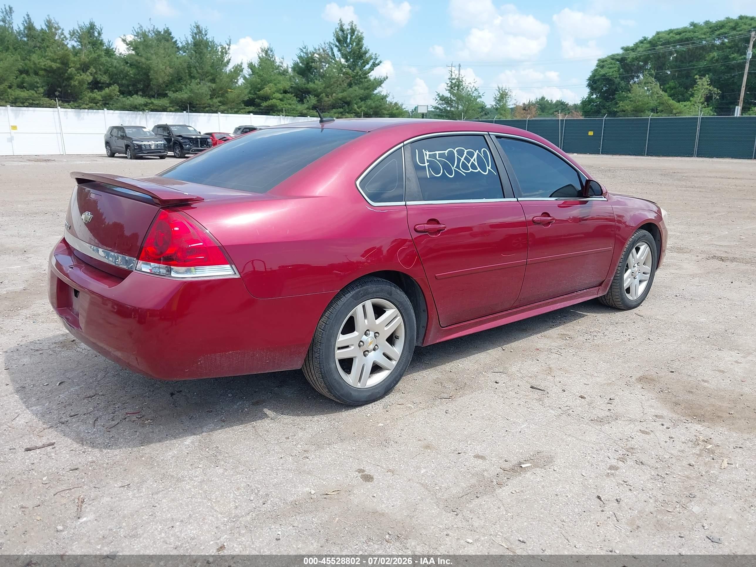 2010 Chevrolet Impala Lt Burgundy vin: 2G1WB5EN3A1230491