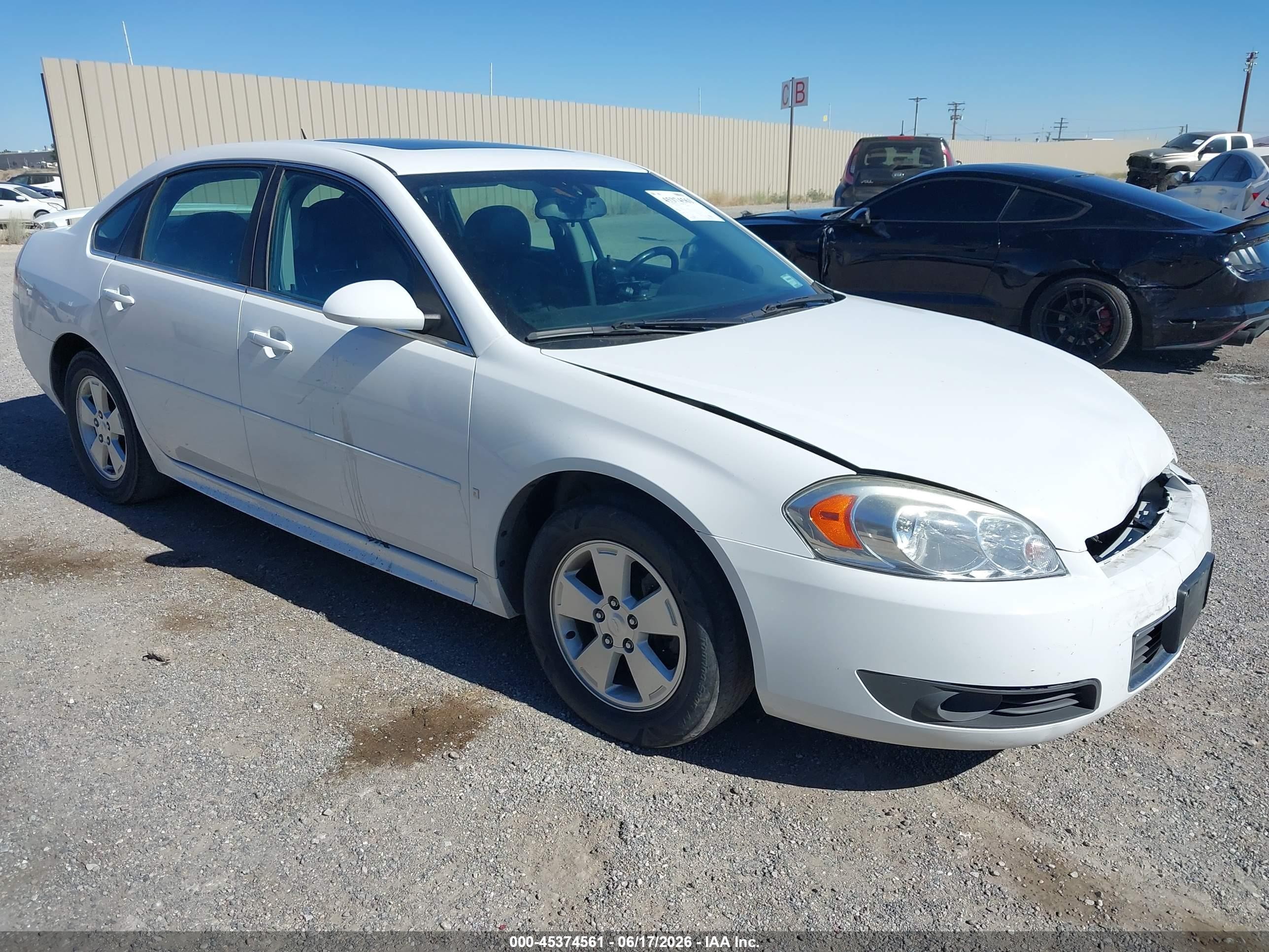 2010 Chevrolet Impala Lt White vin: 2G1WB5EN5A1129307