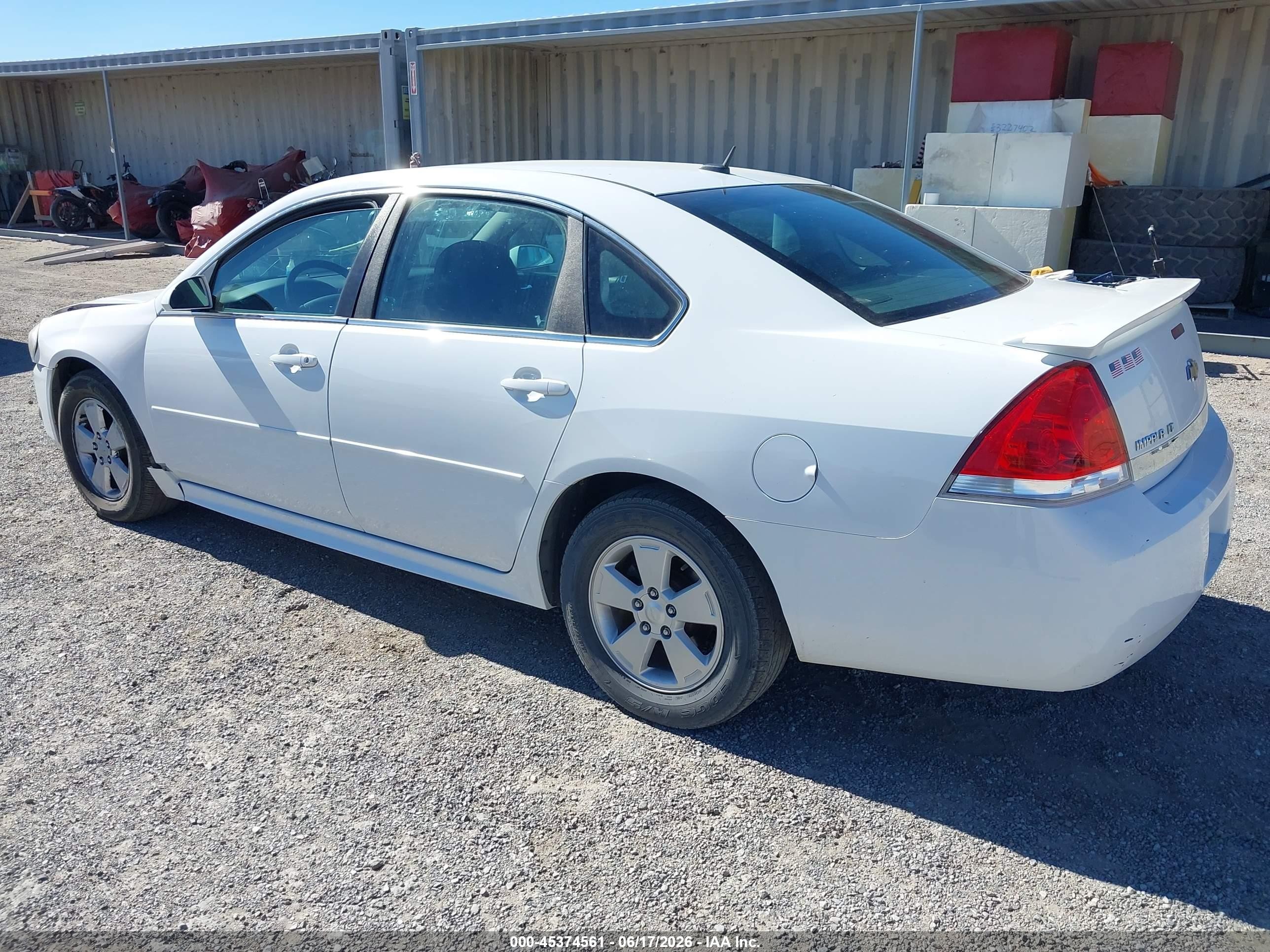 2010 Chevrolet Impala Lt White vin: 2G1WB5EN5A1129307