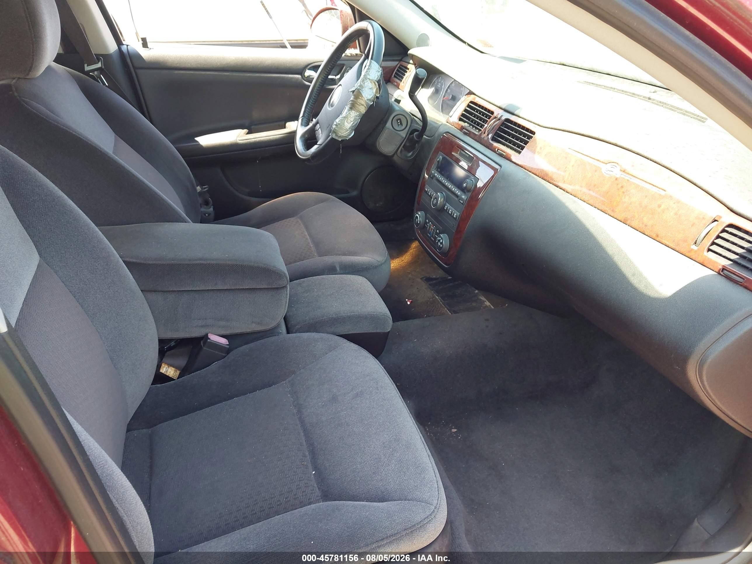 2010 Chevrolet Impala Lt Red vin: 2G1WB5EN5A1138234
