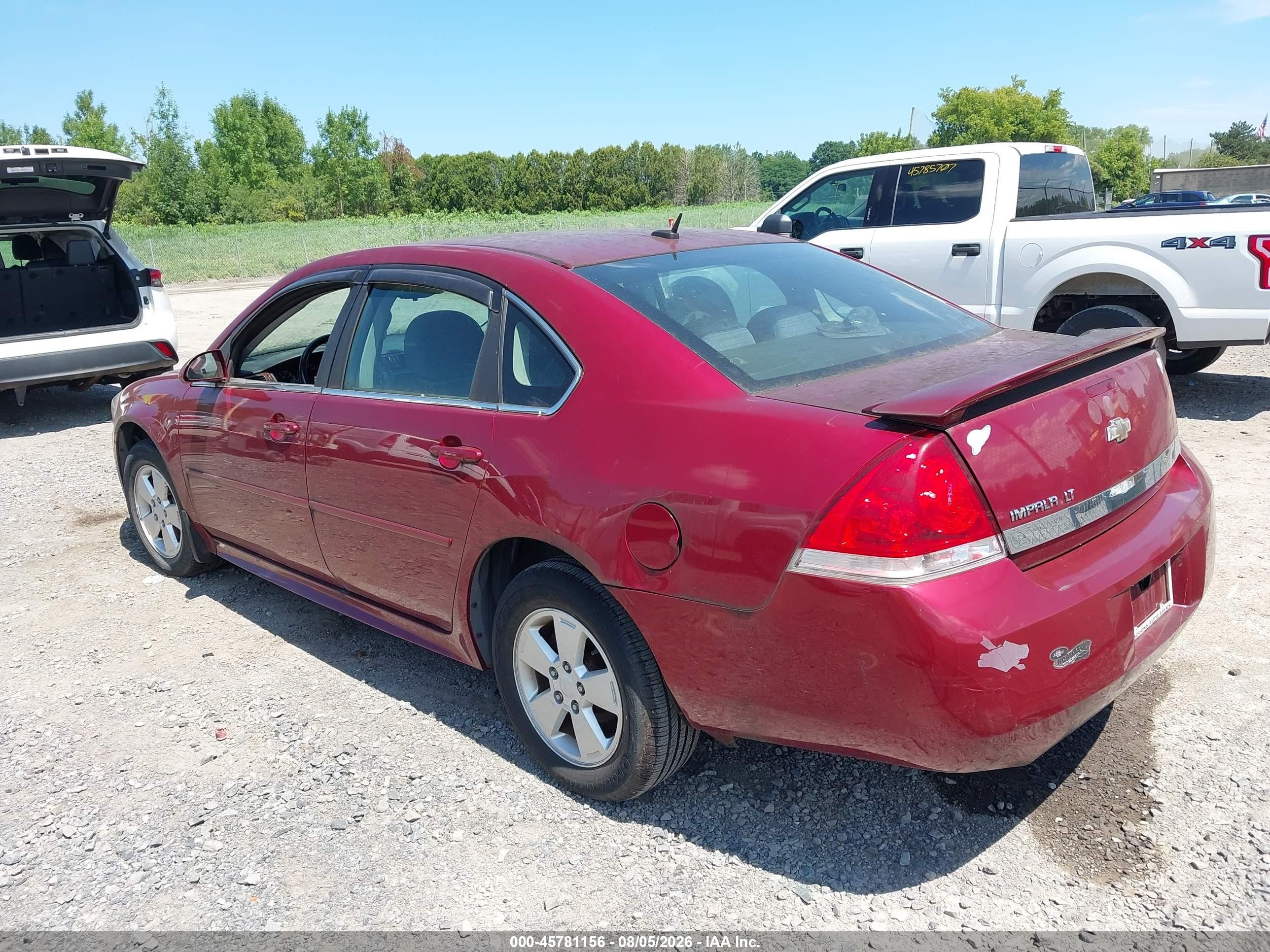 2010 Chevrolet Impala Lt Red vin: 2G1WB5EN5A1138234