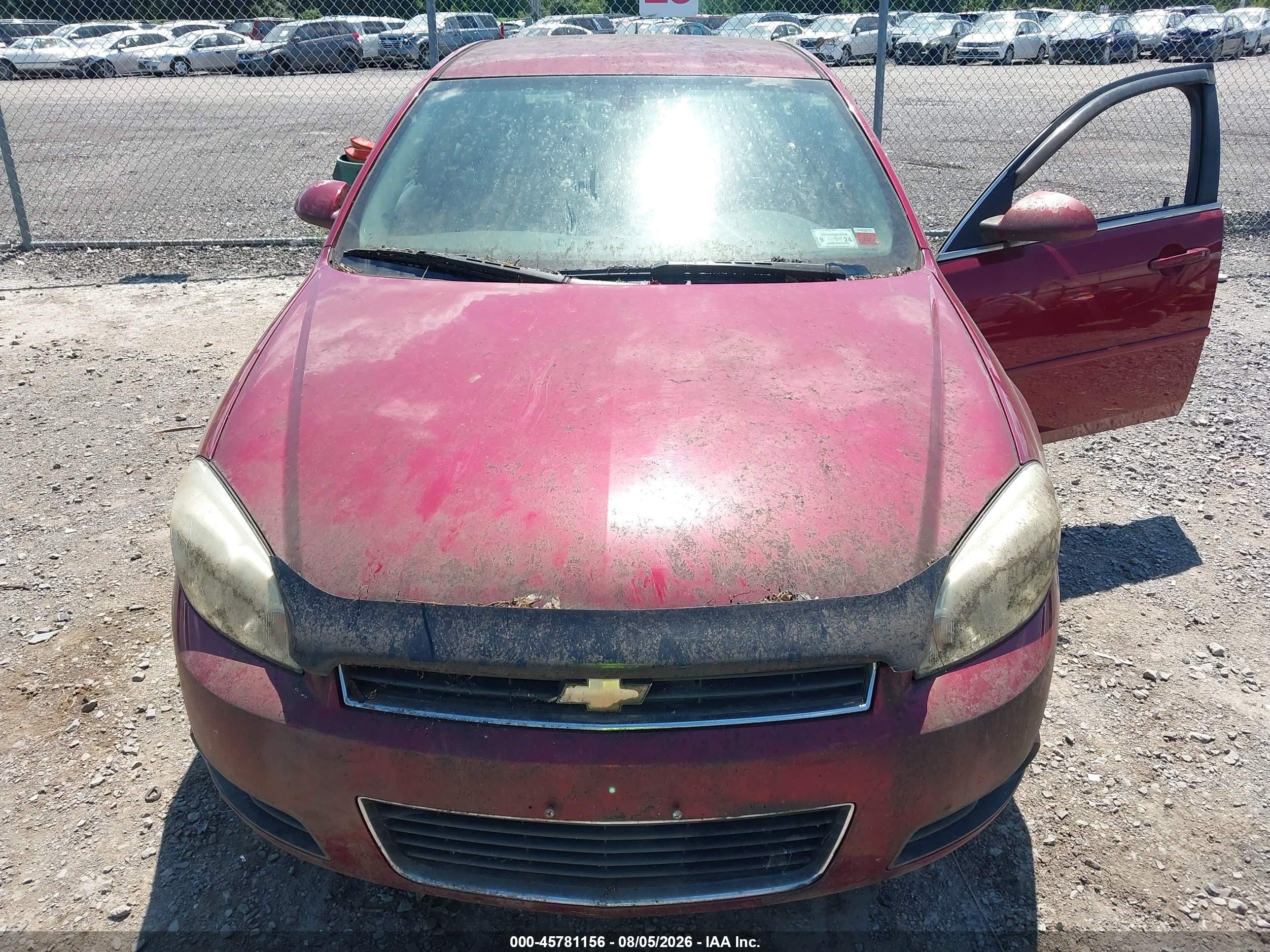 2010 Chevrolet Impala Lt Red vin: 2G1WB5EN5A1138234