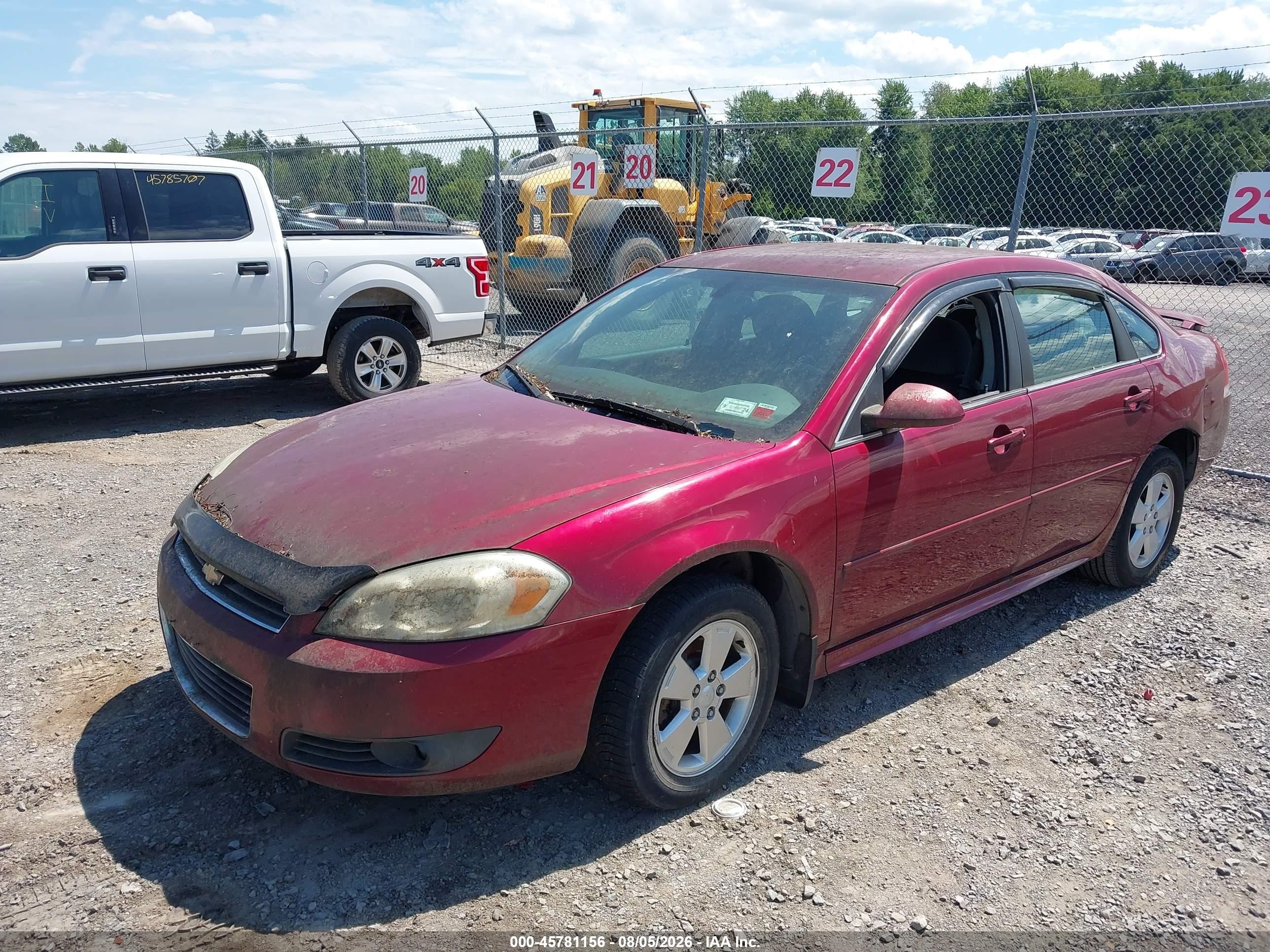 2010 Chevrolet Impala Lt Red vin: 2G1WB5EN5A1138234