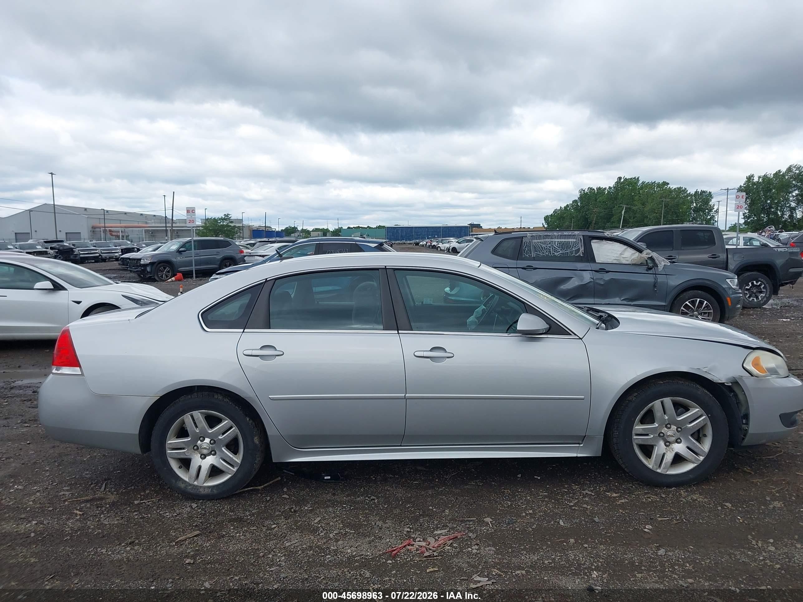 2010 Chevrolet Impala Lt Silver vin: 2G1WB5EN5A1184954