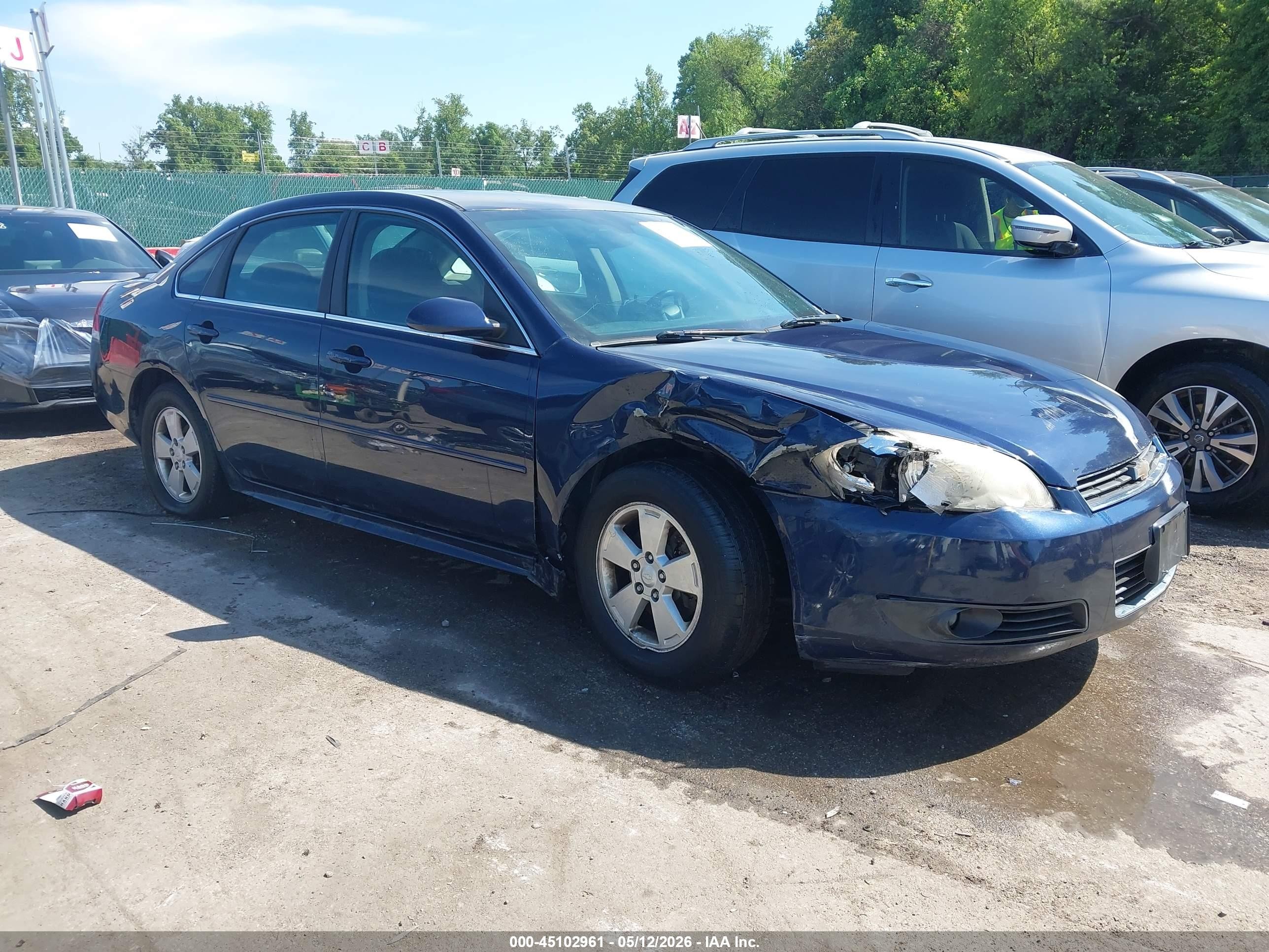 2010 Chevrolet Impala Lt Blue vin: 2G1WB5EN5A1217807