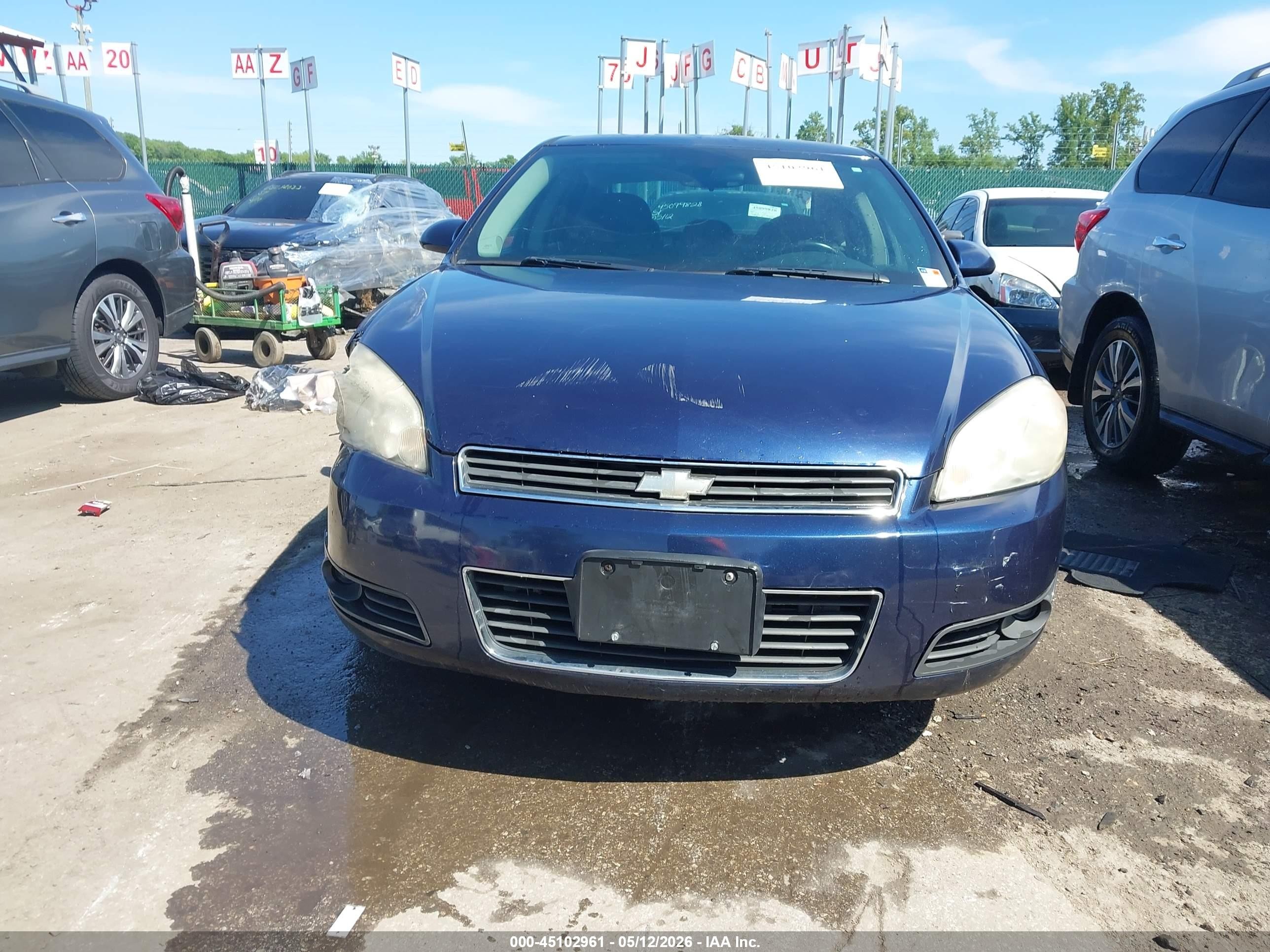 2010 Chevrolet Impala Lt Blue vin: 2G1WB5EN5A1217807