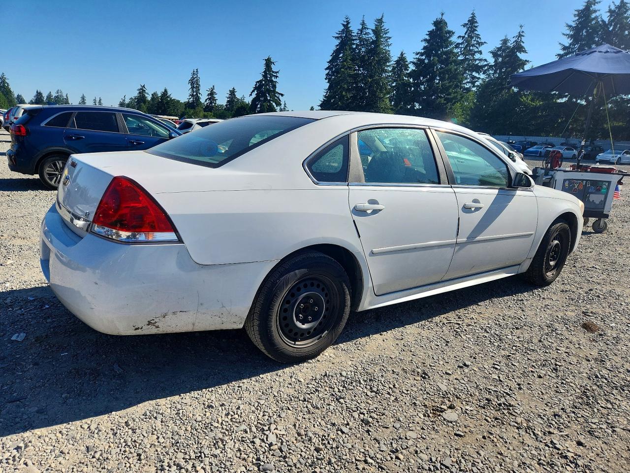 2010 Chevrolet Impala Lt White vin: 2G1WB5EN5A1265095