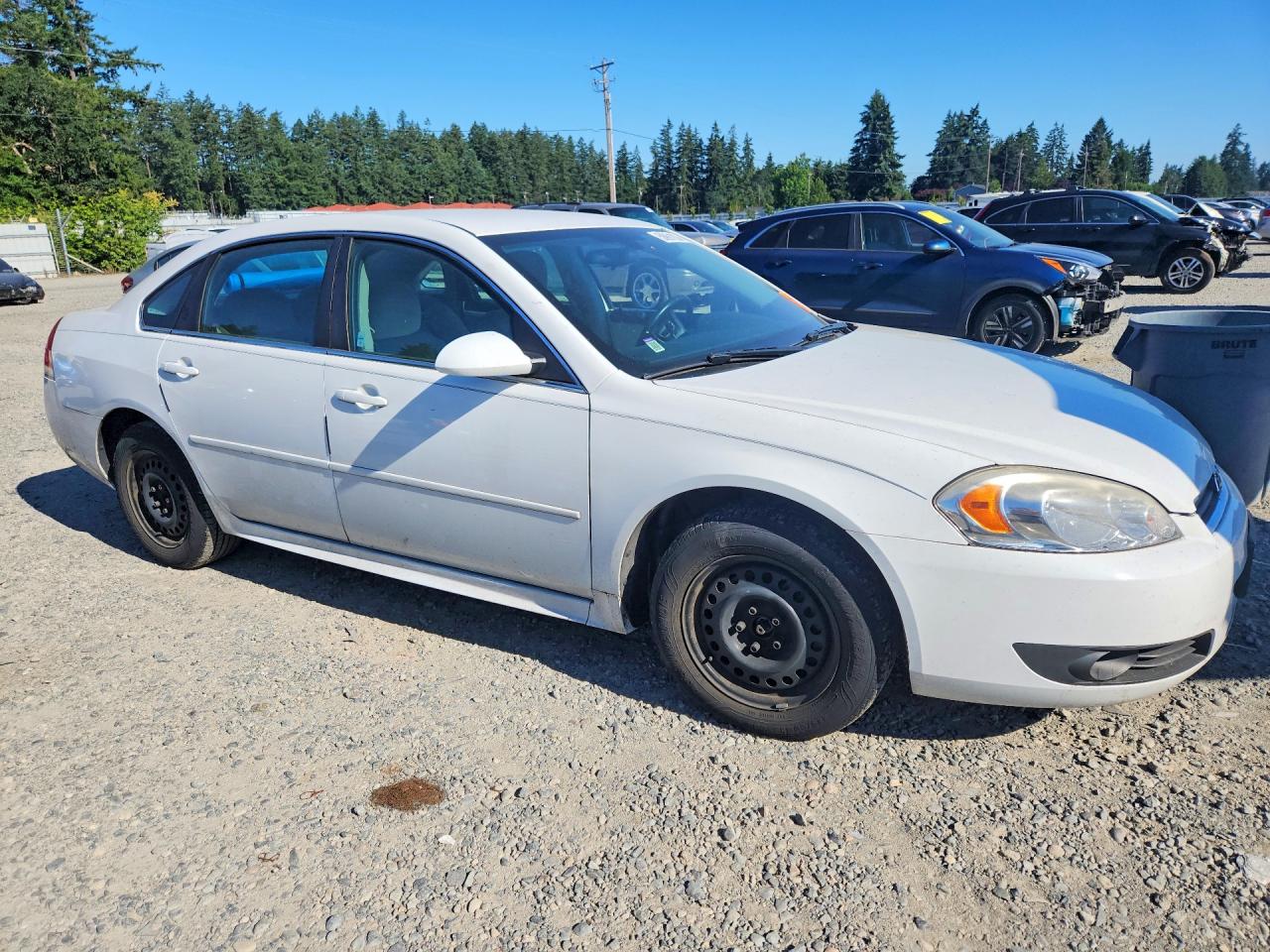 2010 Chevrolet Impala Lt White vin: 2G1WB5EN5A1265095