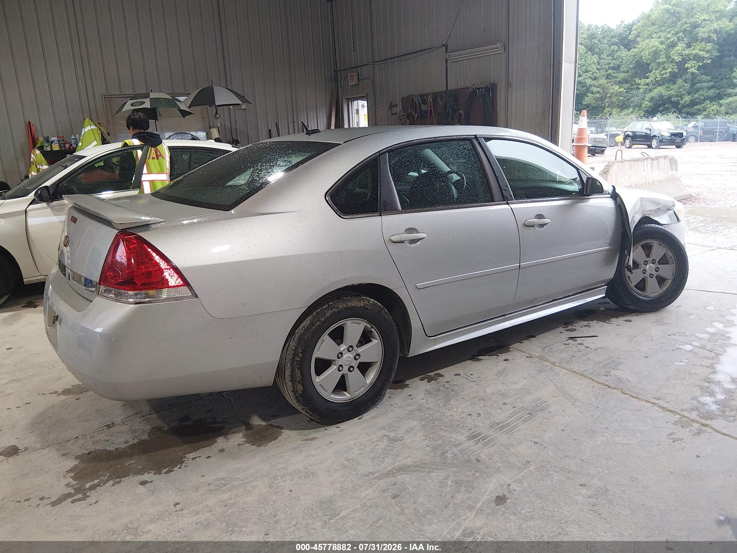 2010 Chevrolet Impala Lt Silver vin: 2G1WB5EN6A1140591