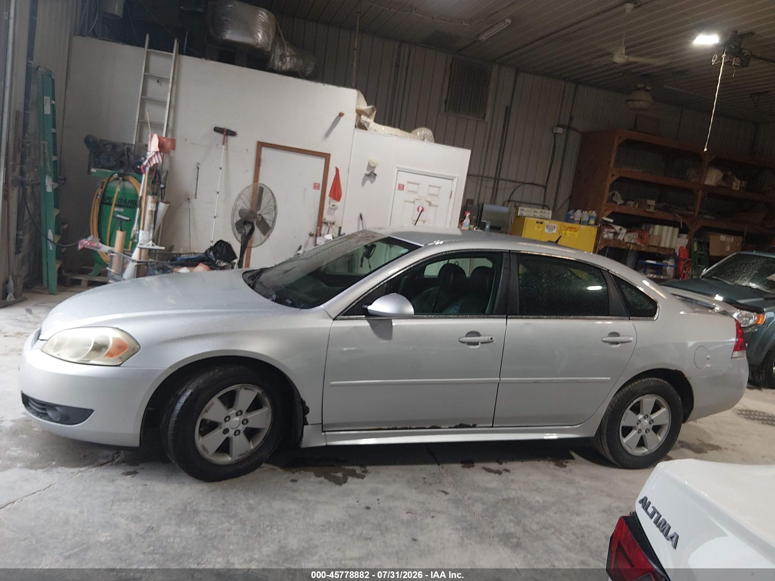 2010 Chevrolet Impala Lt Silver vin: 2G1WB5EN6A1140591