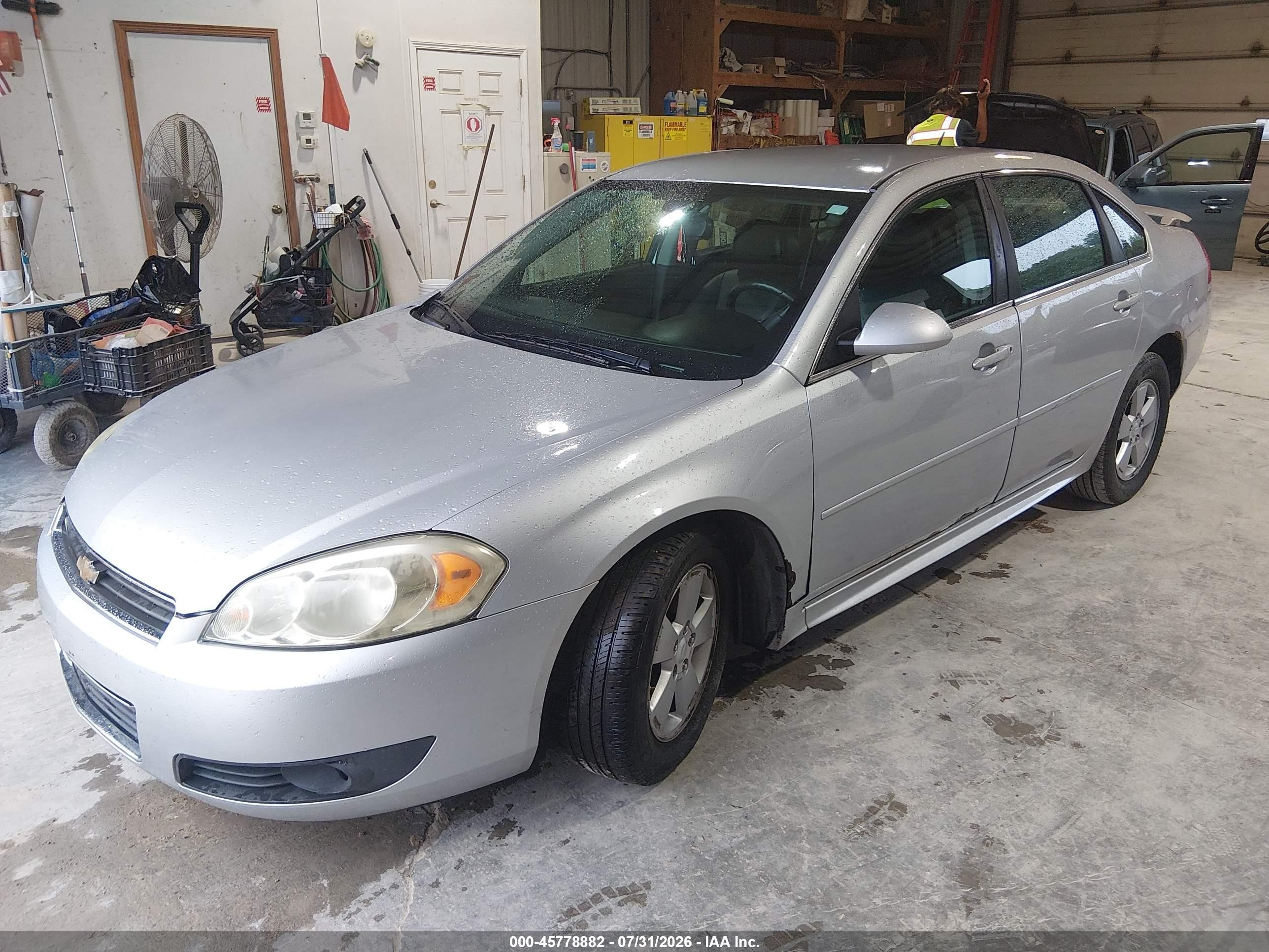2010 Chevrolet Impala Lt Silver vin: 2G1WB5EN6A1140591