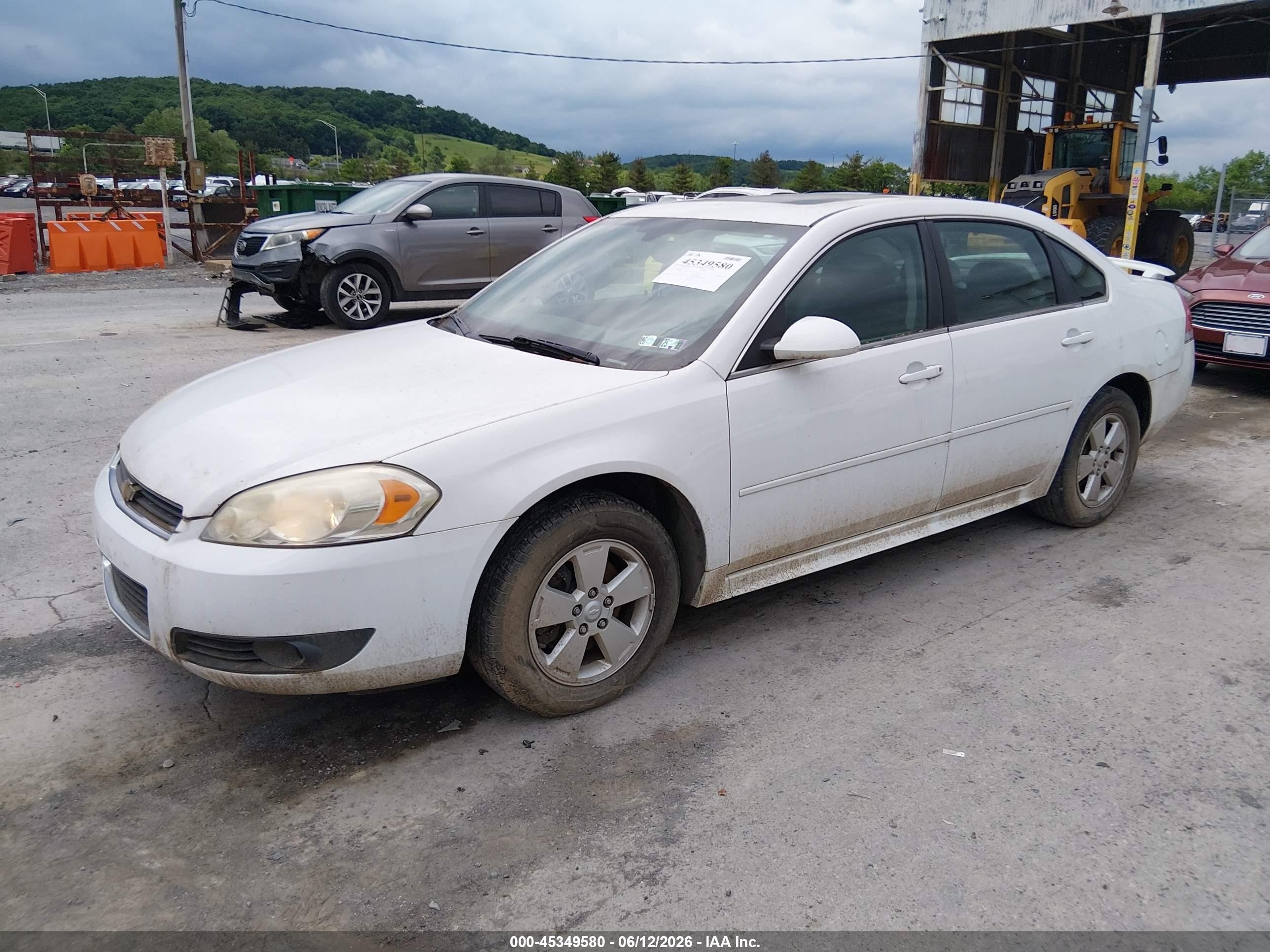 2010 Chevrolet Impala Lt White vin: 2G1WB5EN8A1156145