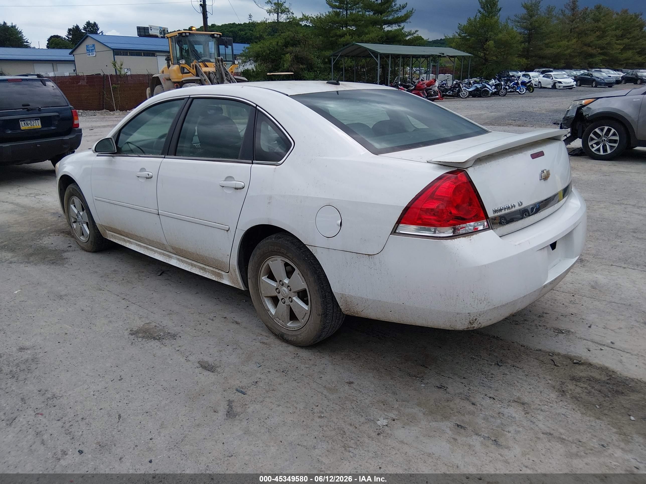 2010 Chevrolet Impala Lt White vin: 2G1WB5EN8A1156145