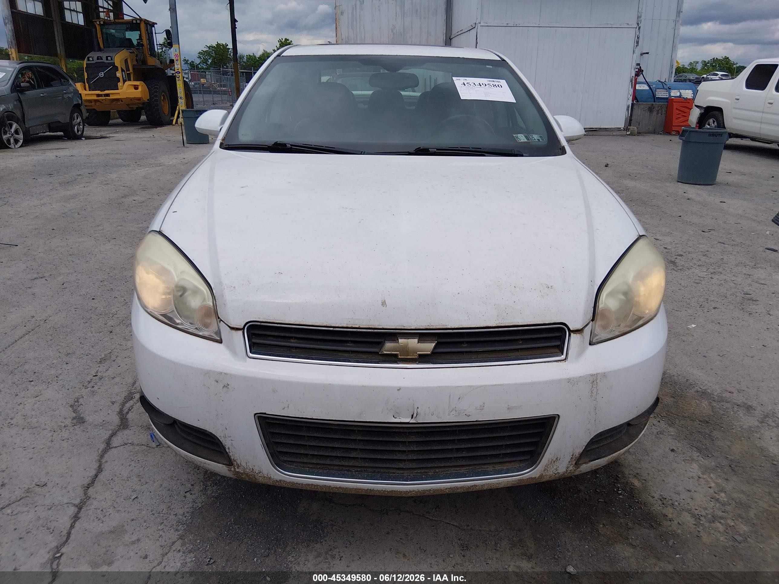 2010 Chevrolet Impala Lt White vin: 2G1WB5EN8A1156145