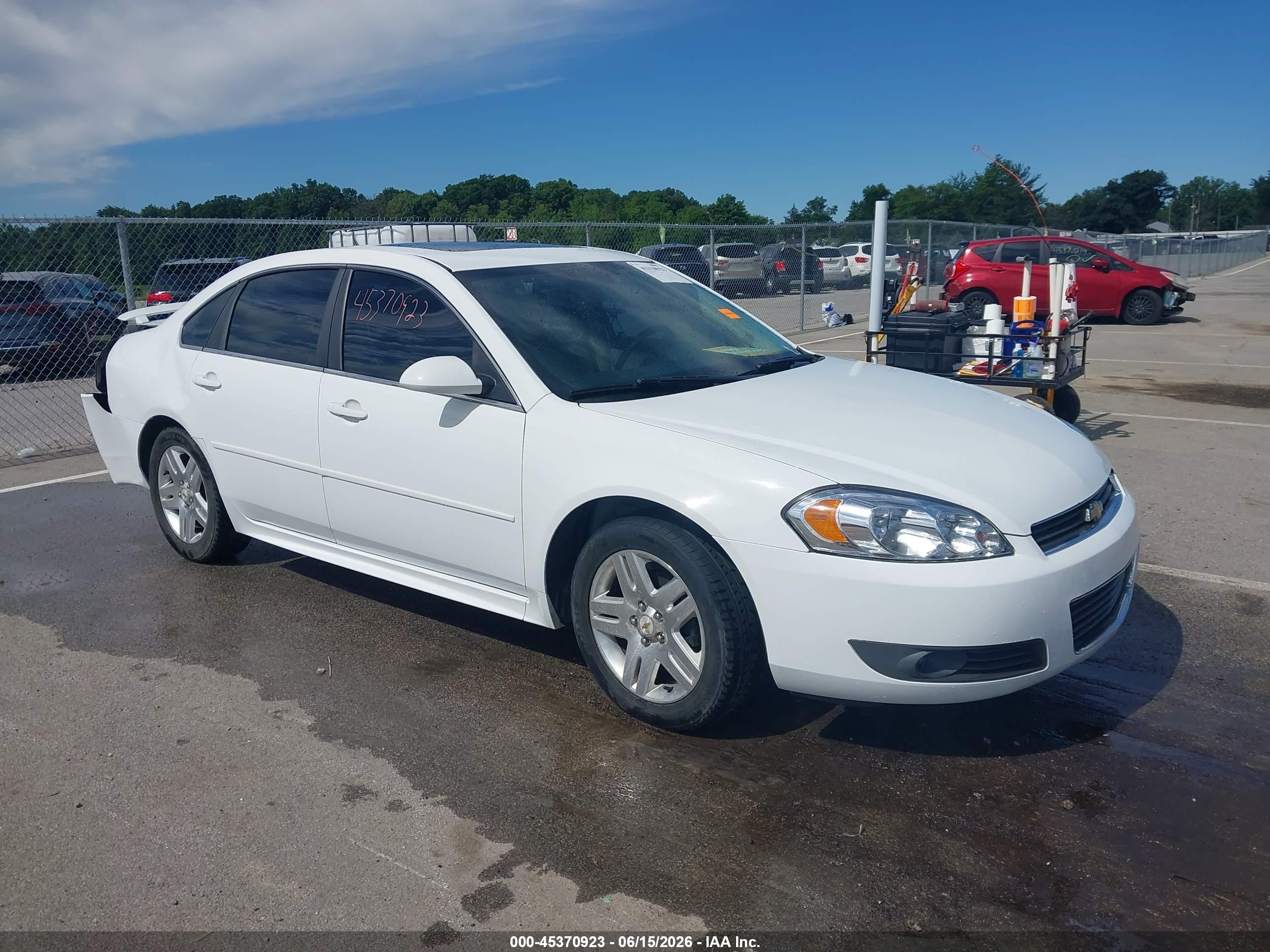 2010 Chevrolet Impala Lt White vin: 2G1WB5EN8A1186567