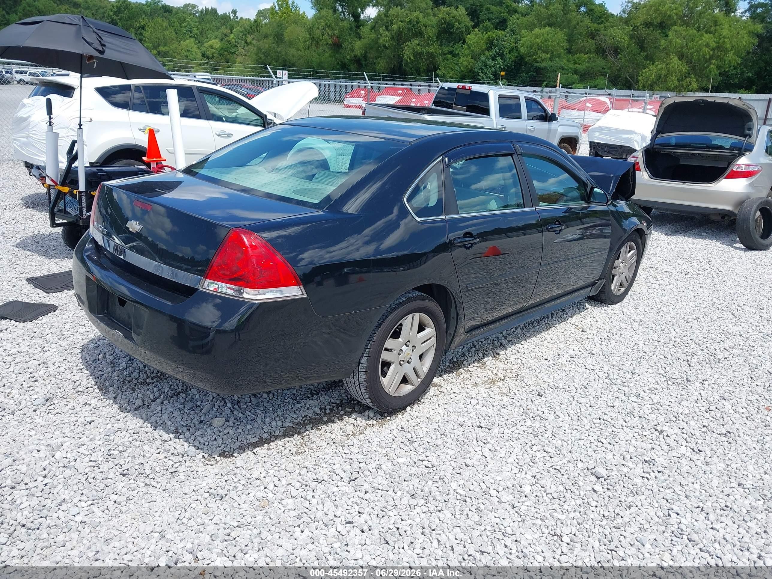 2010 Chevrolet Impala Lt Black vin: 2G1WB5EN8A1255967