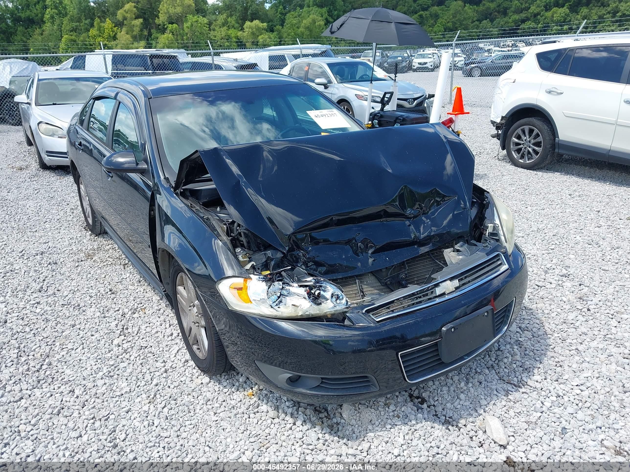 2010 Chevrolet Impala Lt Black vin: 2G1WB5EN8A1255967
