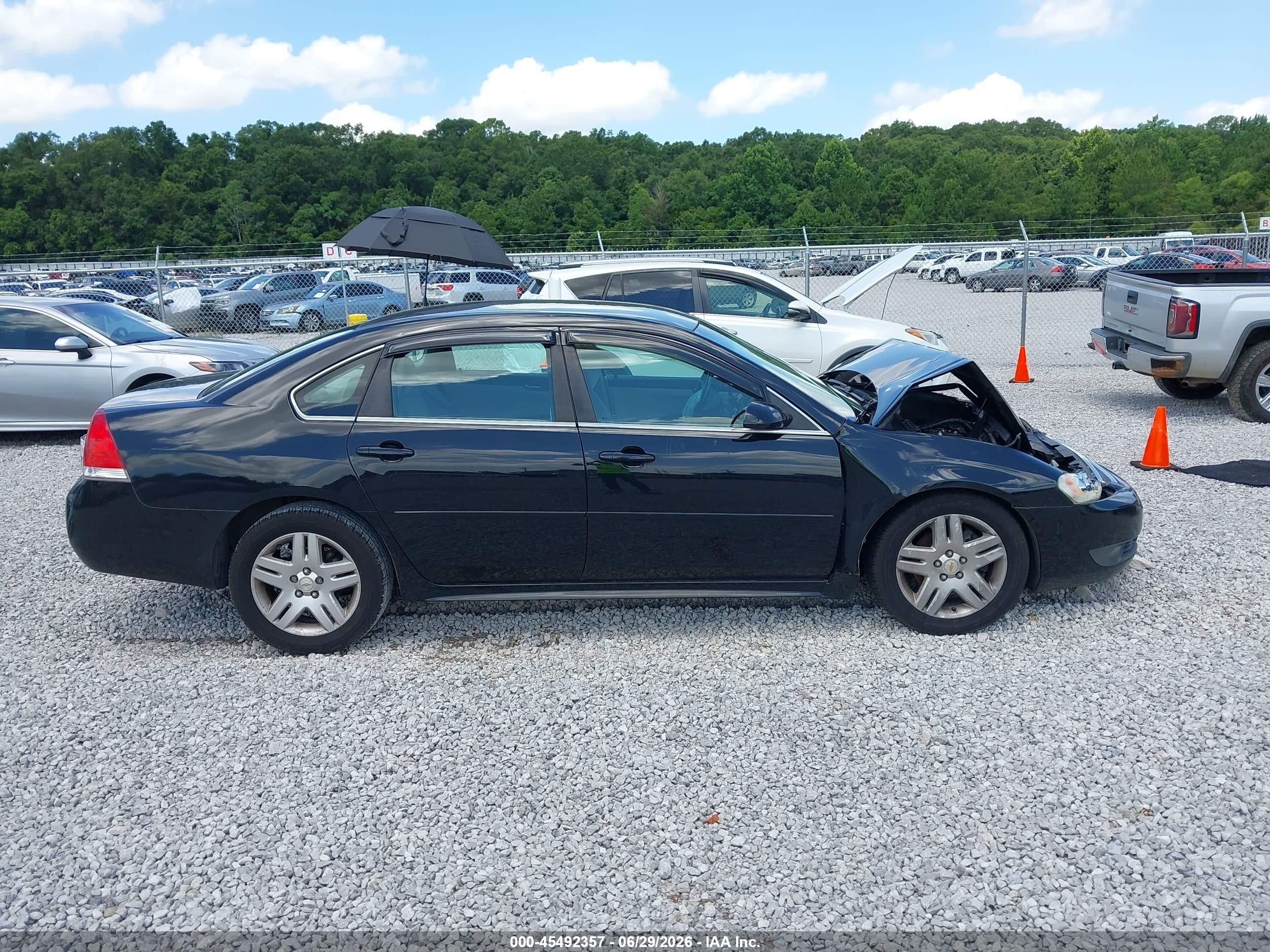 2010 Chevrolet Impala Lt Black vin: 2G1WB5EN8A1255967