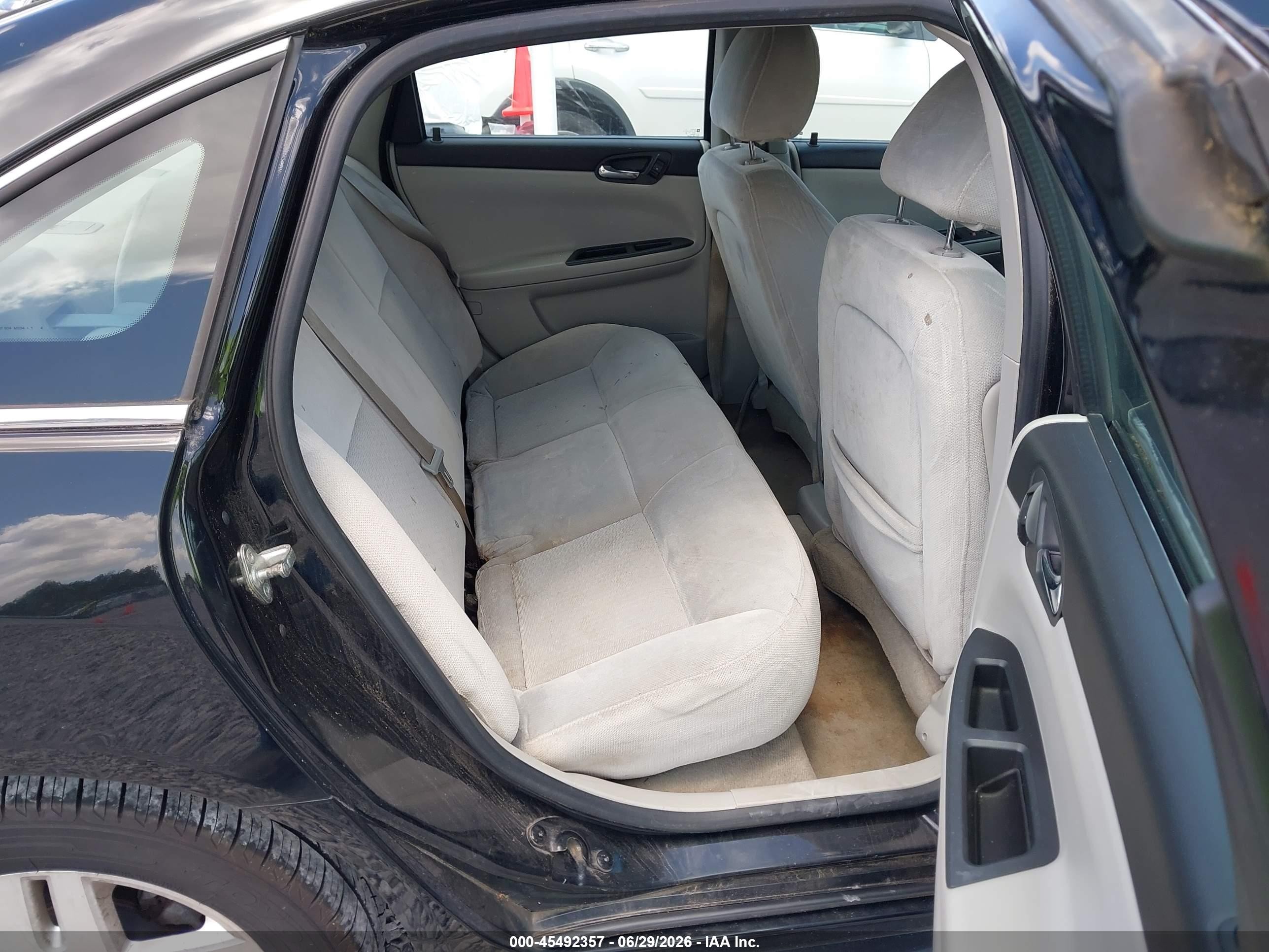 2010 Chevrolet Impala Lt Black vin: 2G1WB5EN8A1255967