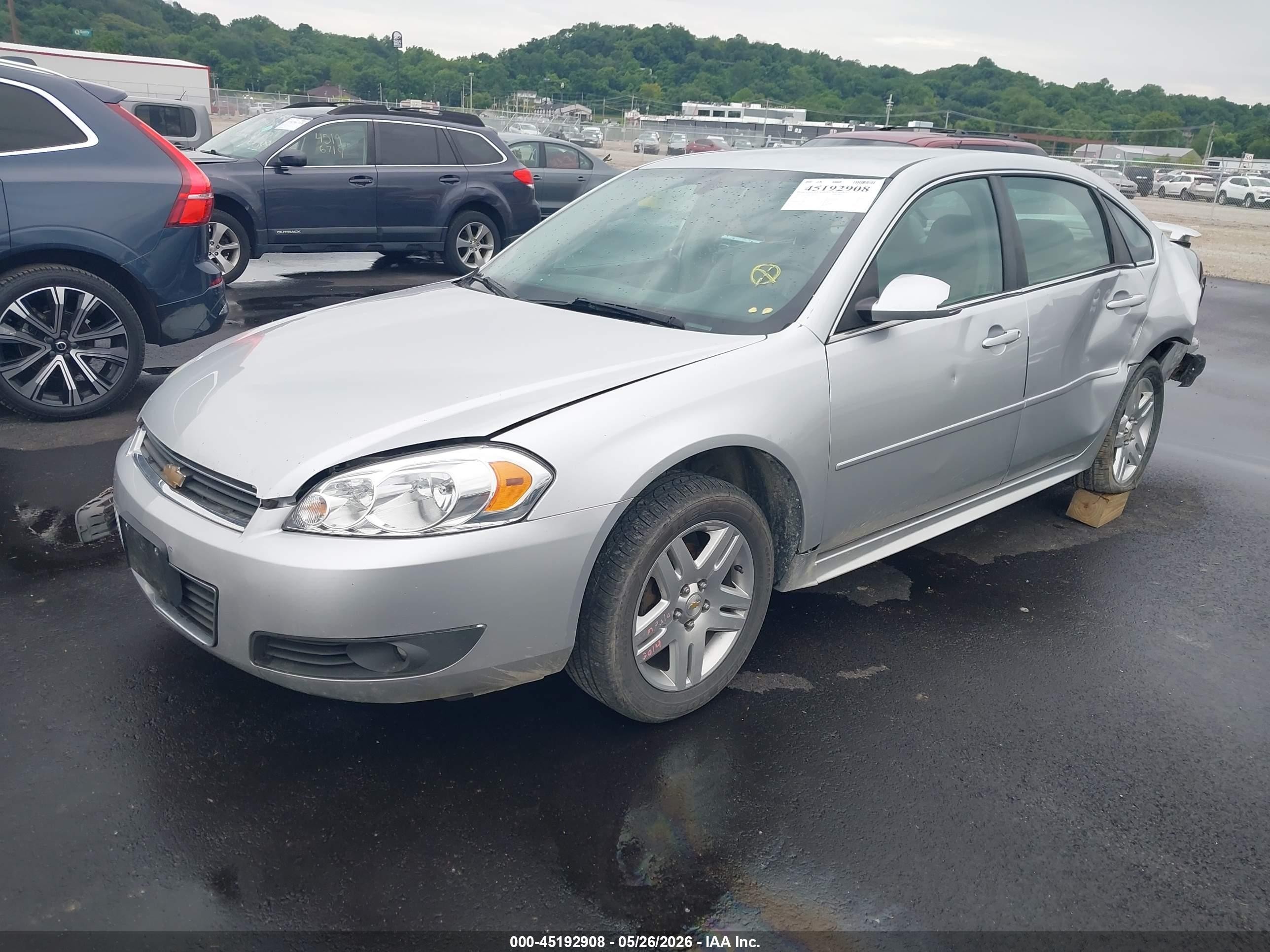 2010 Chevrolet Impala Lt Silver vin: 2G1WB5EN8A1258531