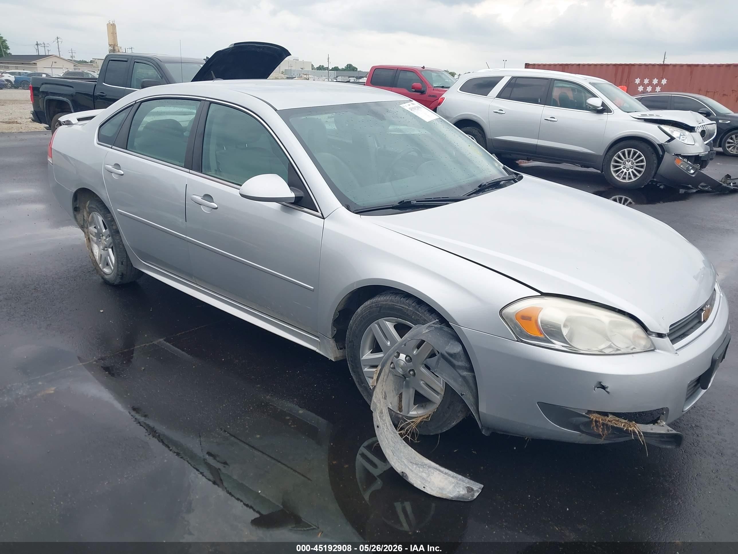 2010 Chevrolet Impala Lt Silver vin: 2G1WB5EN8A1258531