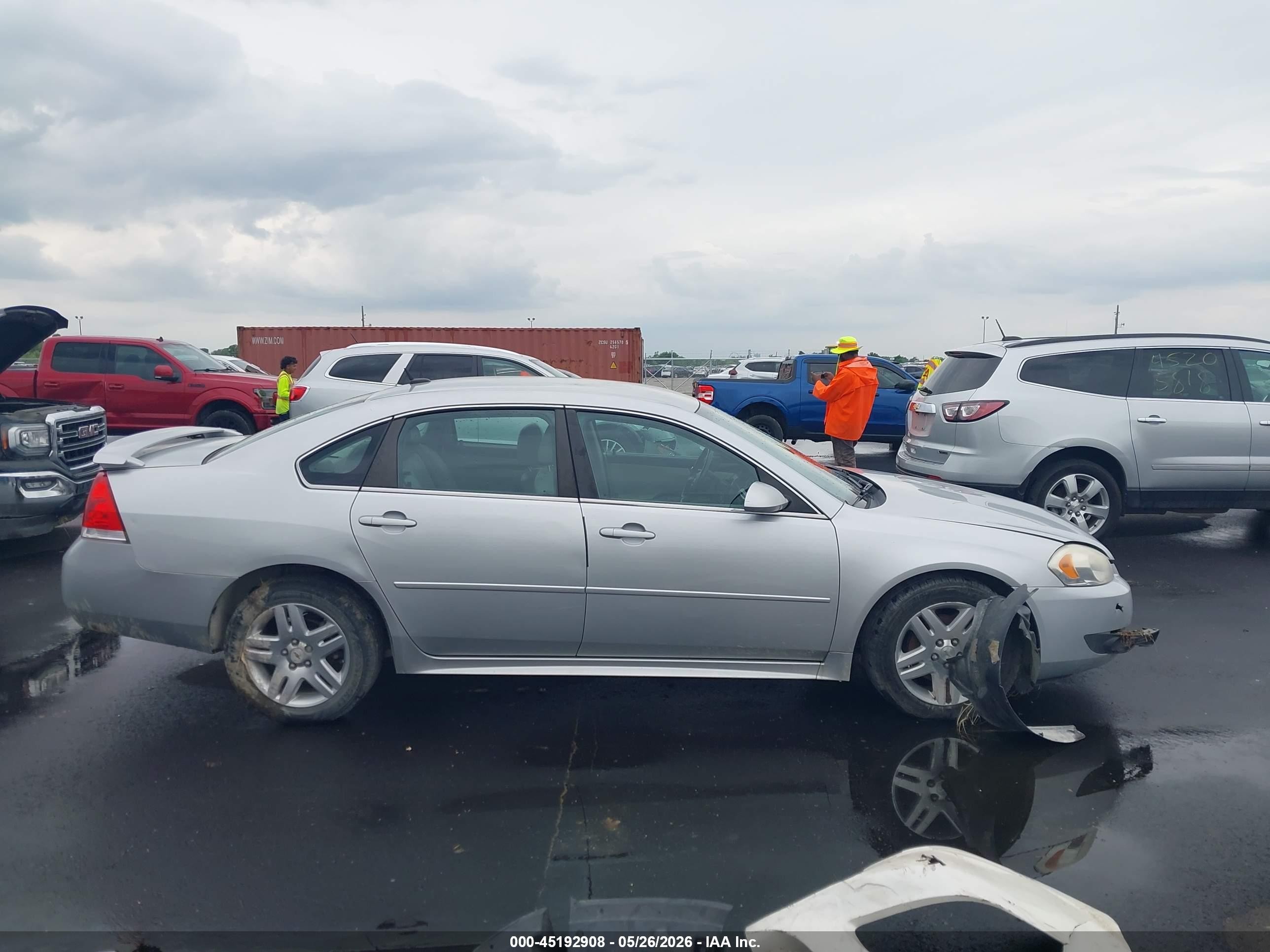 2010 Chevrolet Impala Lt Silver vin: 2G1WB5EN8A1258531