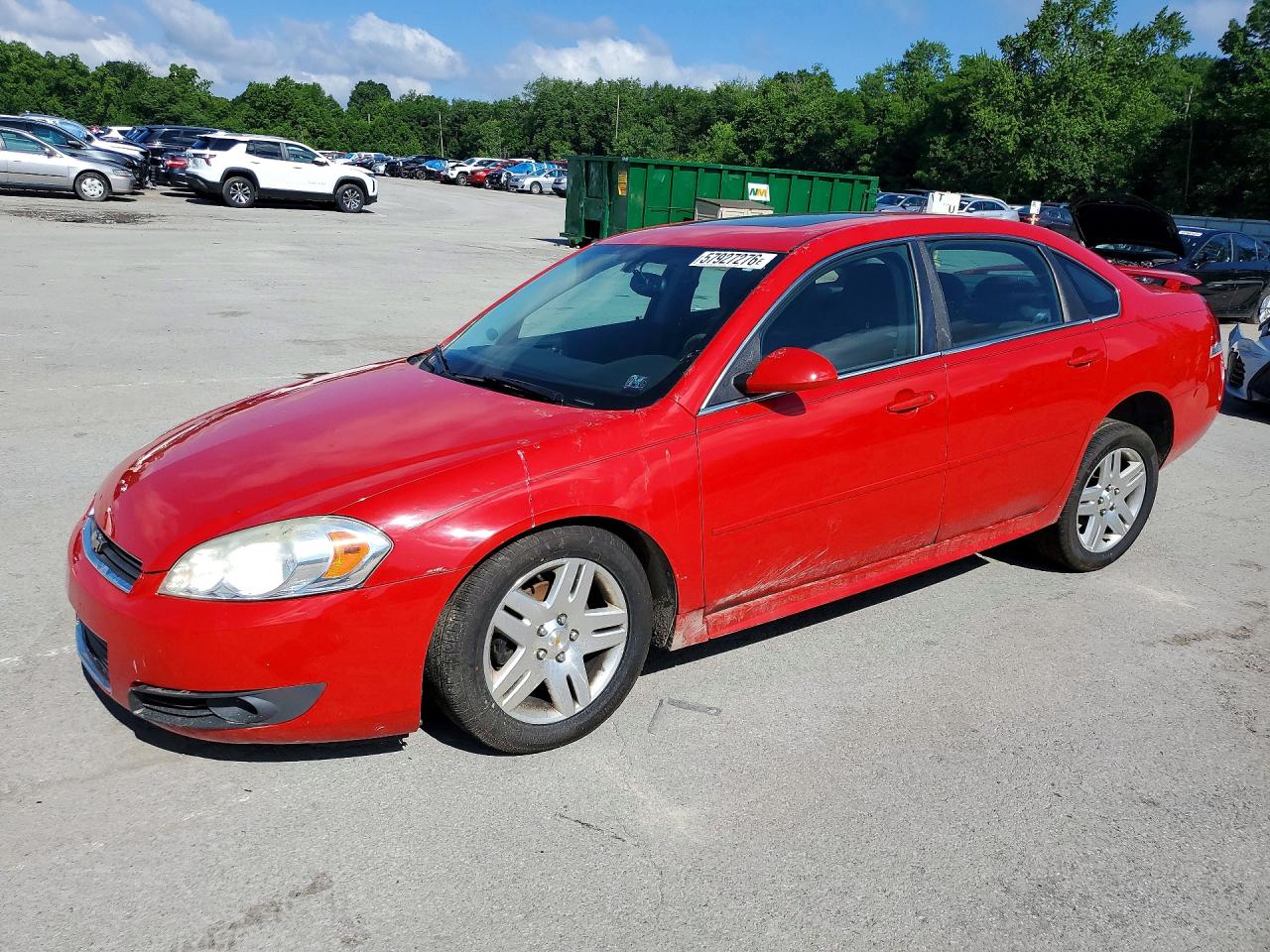 2010 Chevrolet Impala Lt Red vin: 2G1WB5EN9A1174816