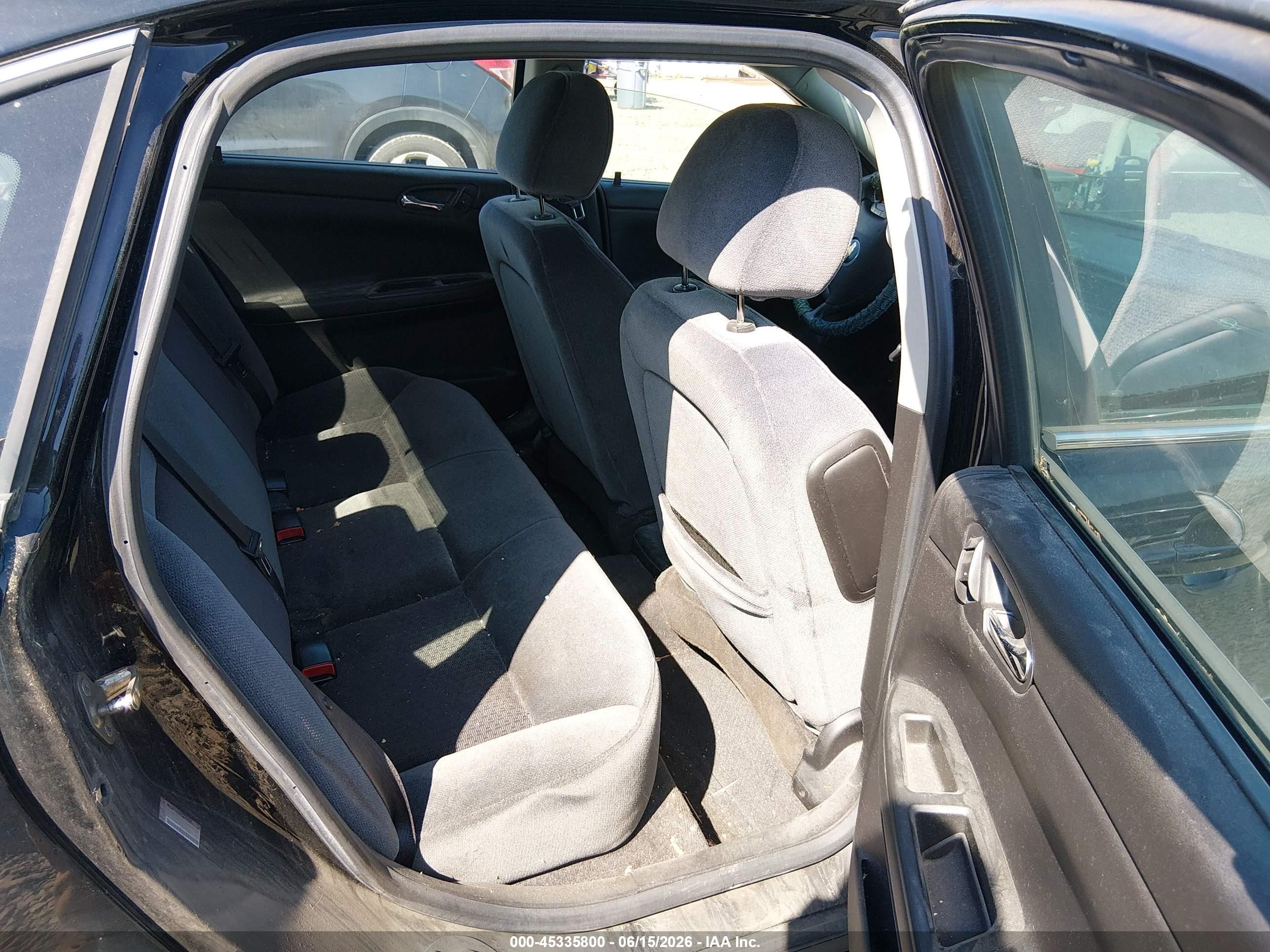 2010 Chevrolet Impala Lt Black vin: 2G1WB5EN9A1240538