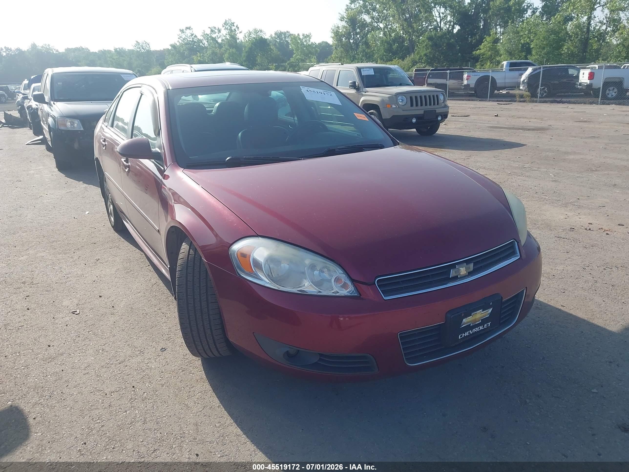2010 Chevrolet Impala Lt Red vin: 2G1WB5EN9A1242757