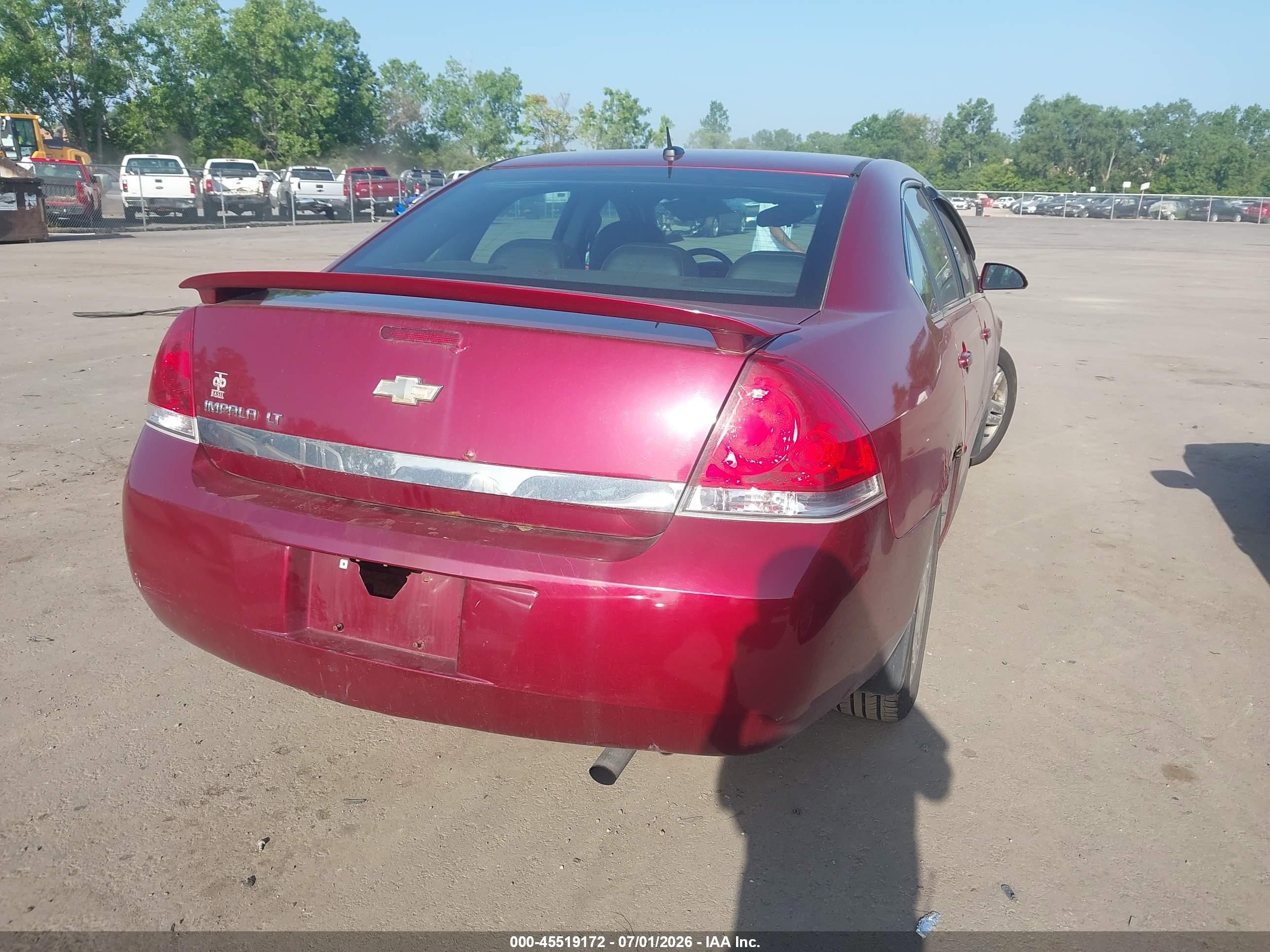 2010 Chevrolet Impala Lt Red vin: 2G1WB5EN9A1242757