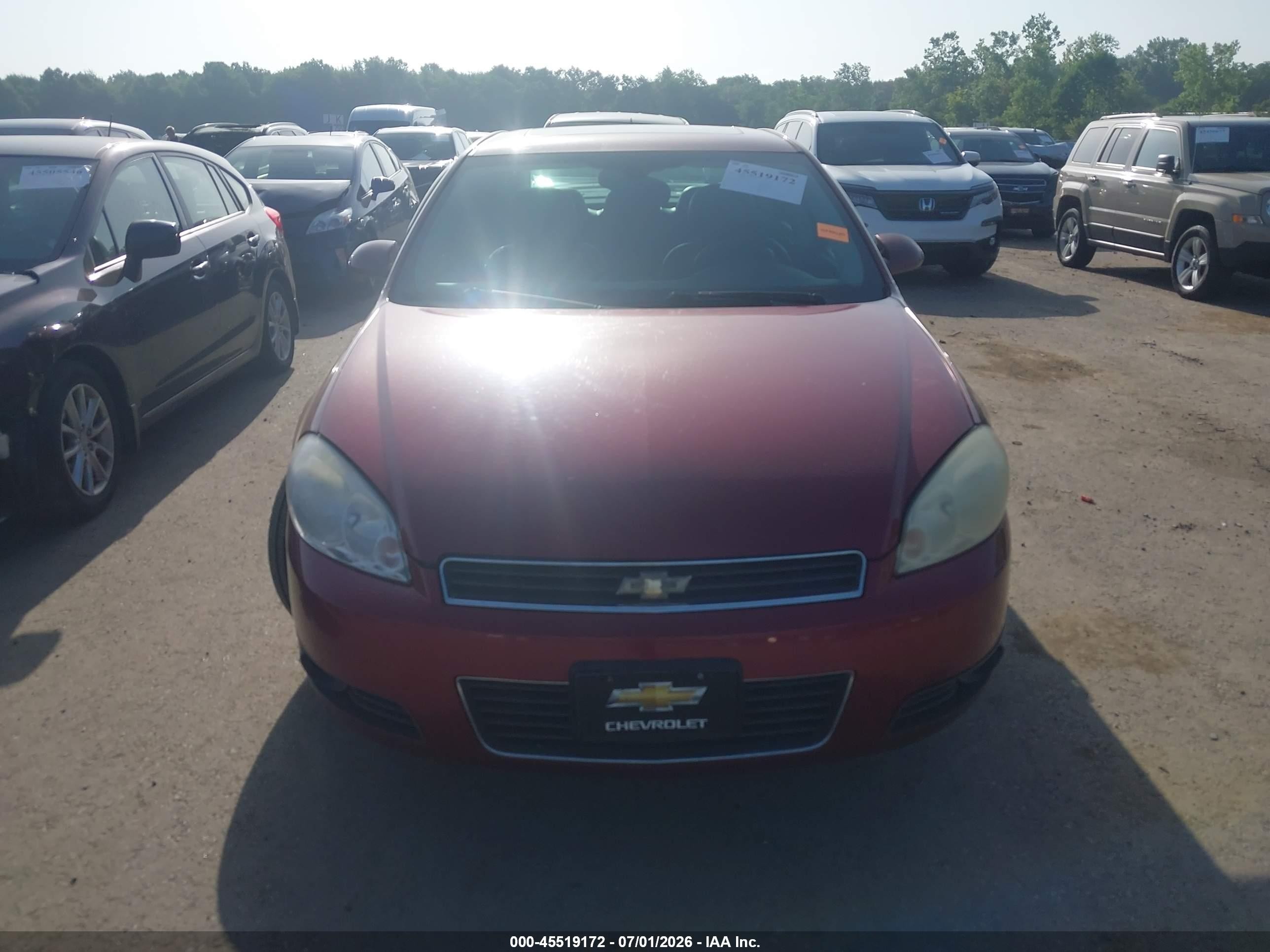 2010 Chevrolet Impala Lt Red vin: 2G1WB5EN9A1242757