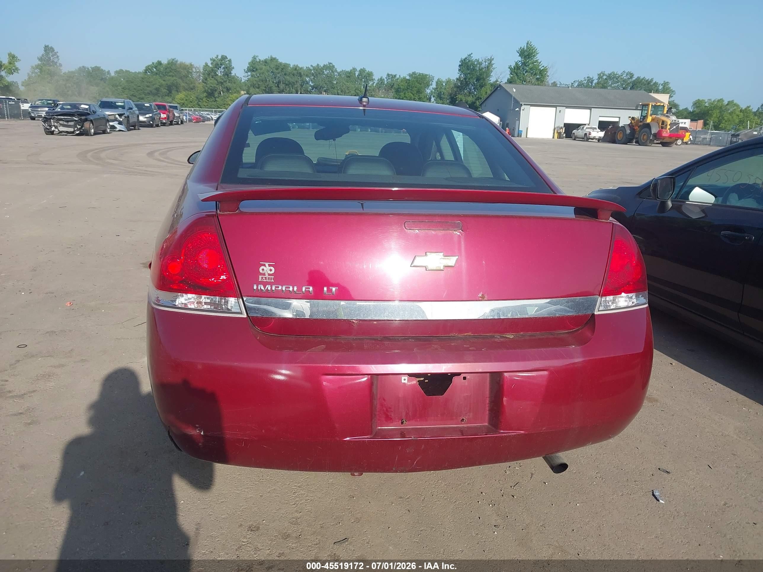 2010 Chevrolet Impala Lt Red vin: 2G1WB5EN9A1242757