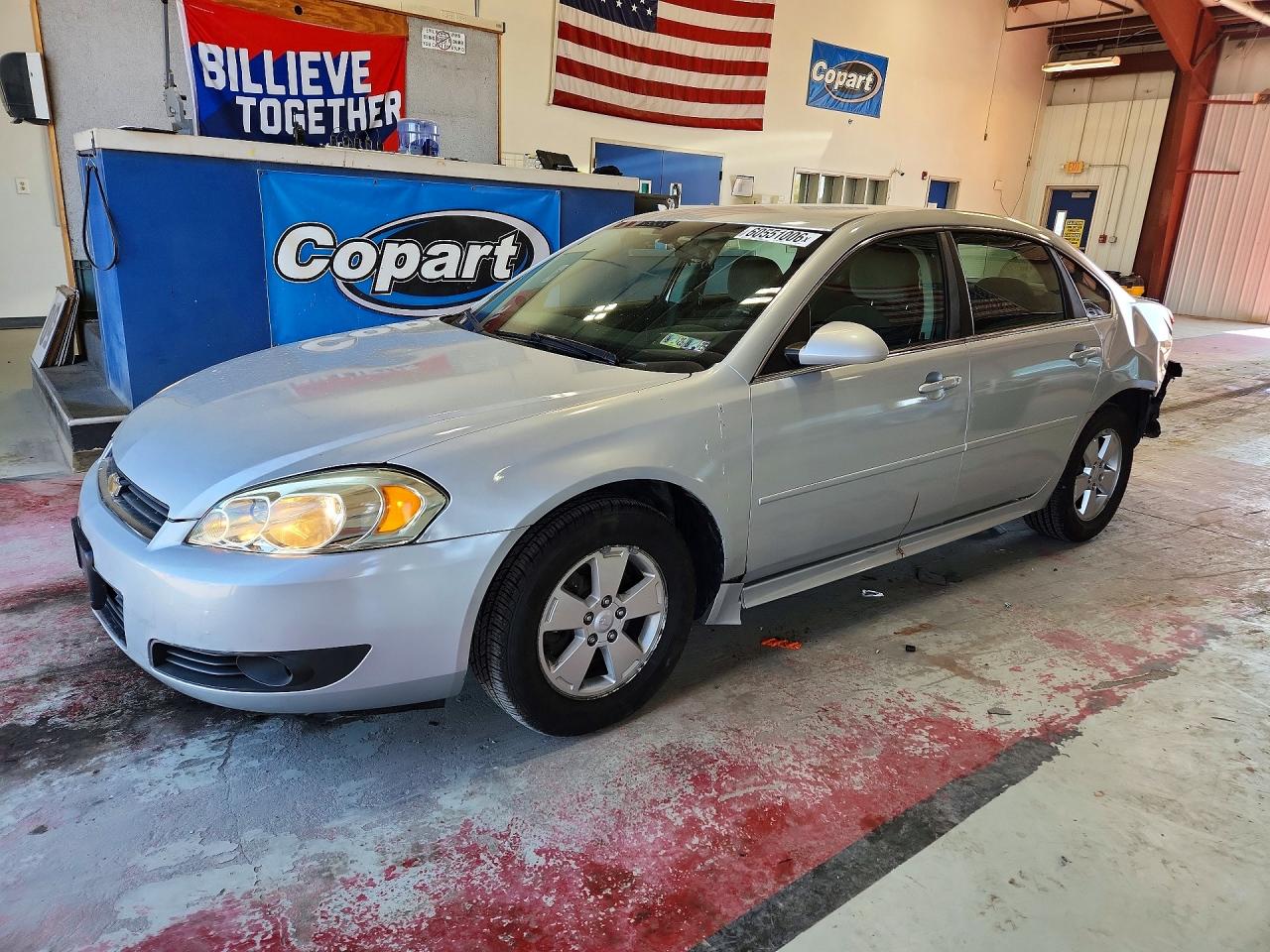 2010 Chevrolet Impala Lt Silver vin: 2G1WB5EN9A1246095