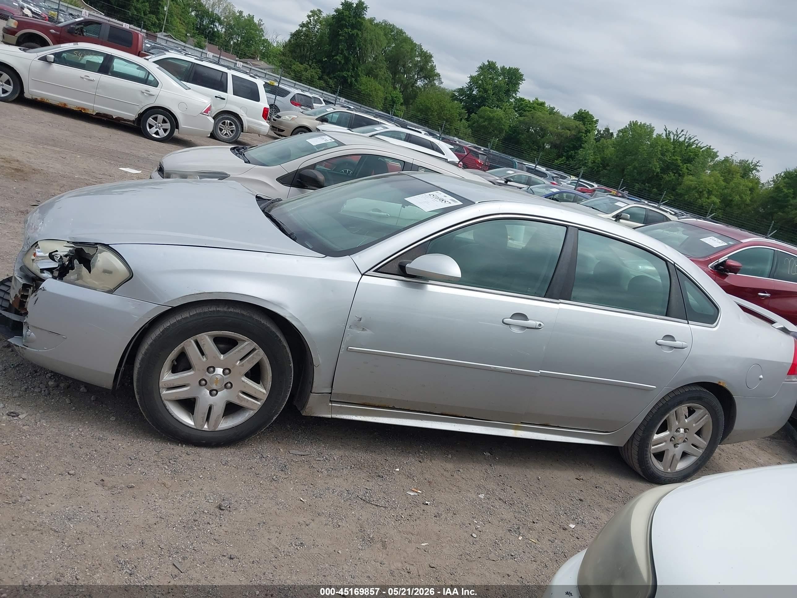 2010 Chevrolet Impala Lt Silver vin: 2G1WB5ENXA1248521