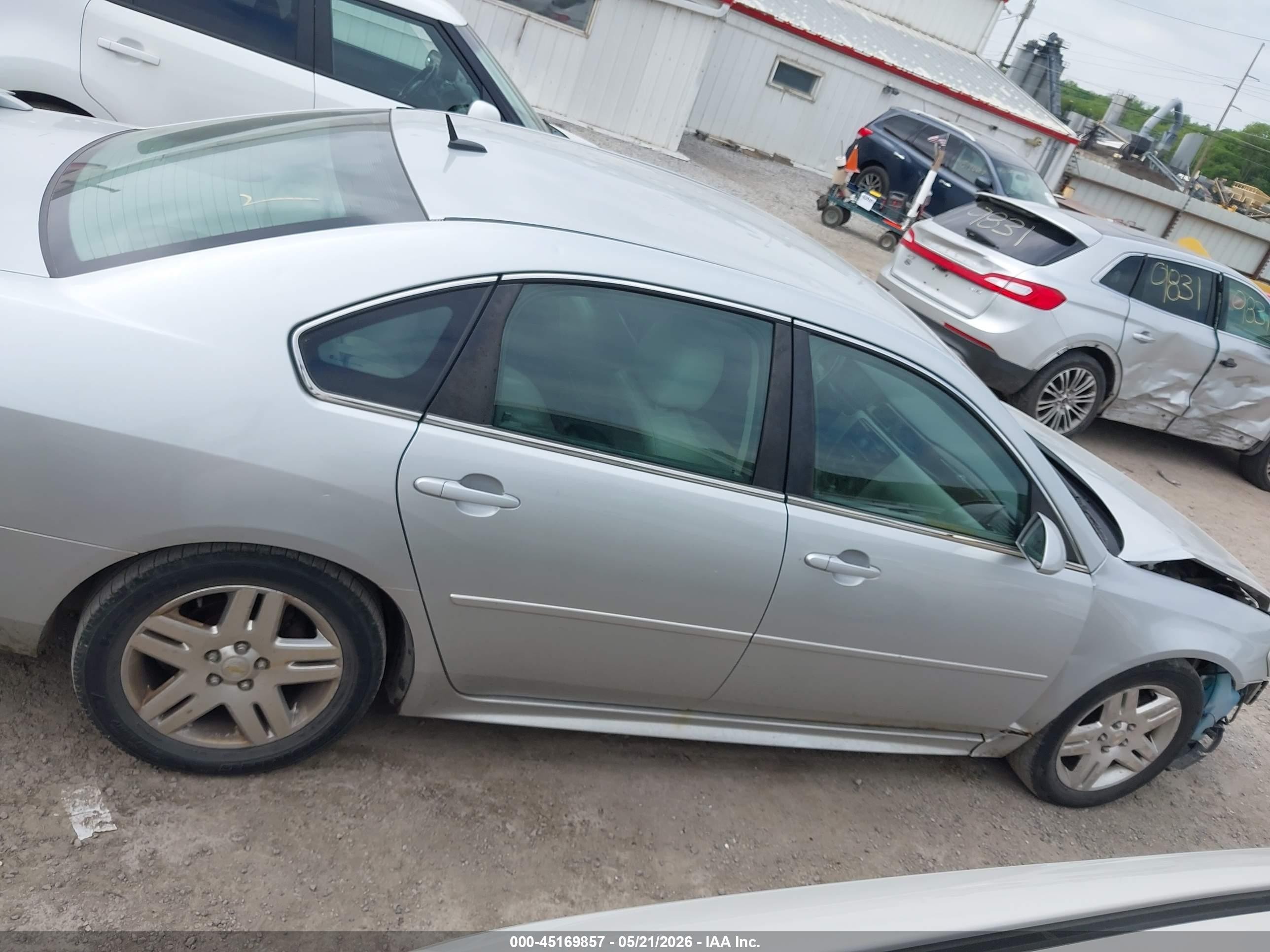 2010 Chevrolet Impala Lt Silver vin: 2G1WB5ENXA1248521