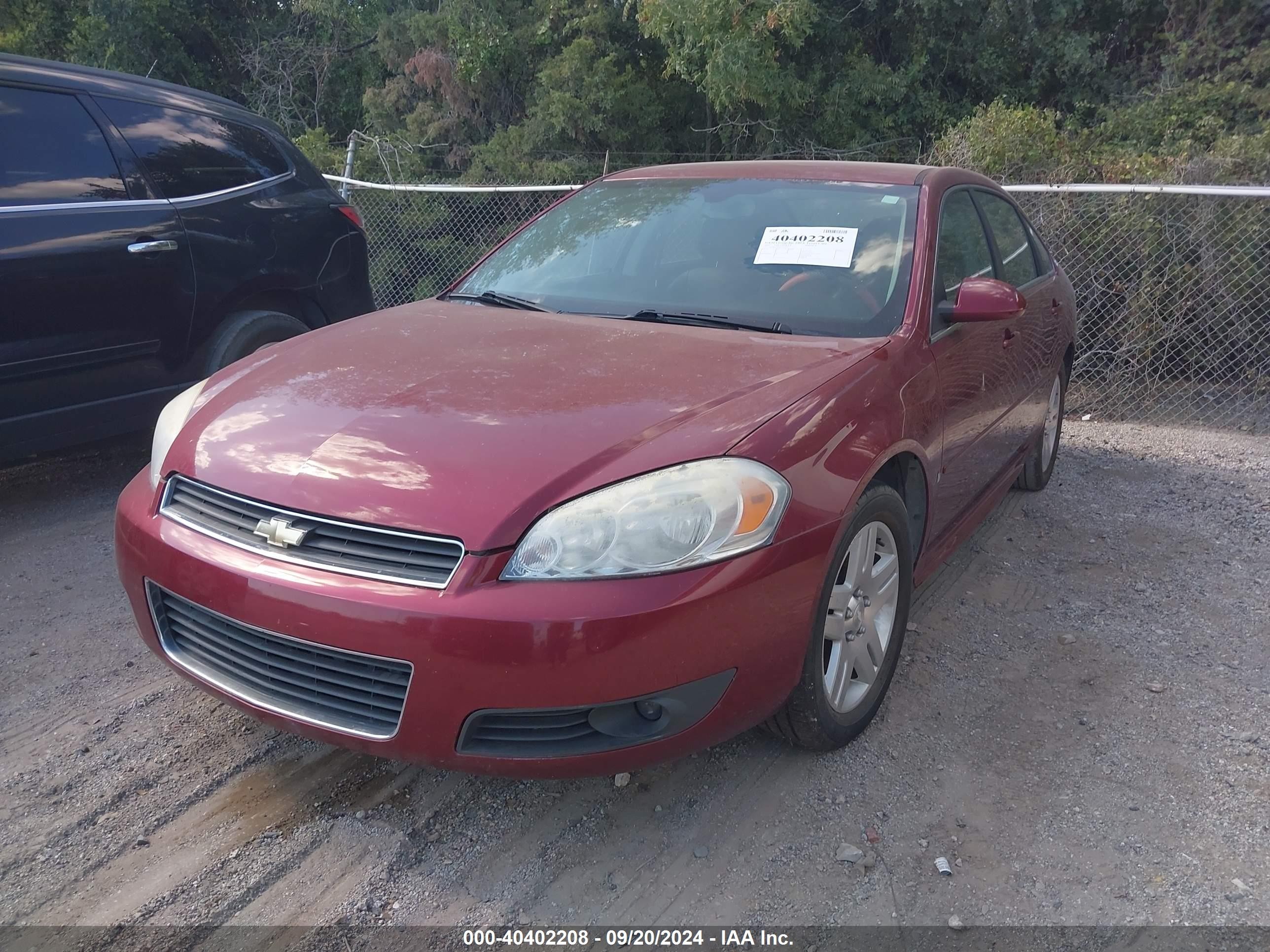 2009 Chevrolet Impala Lt Burgundy vin: 2G1WC57M591214547