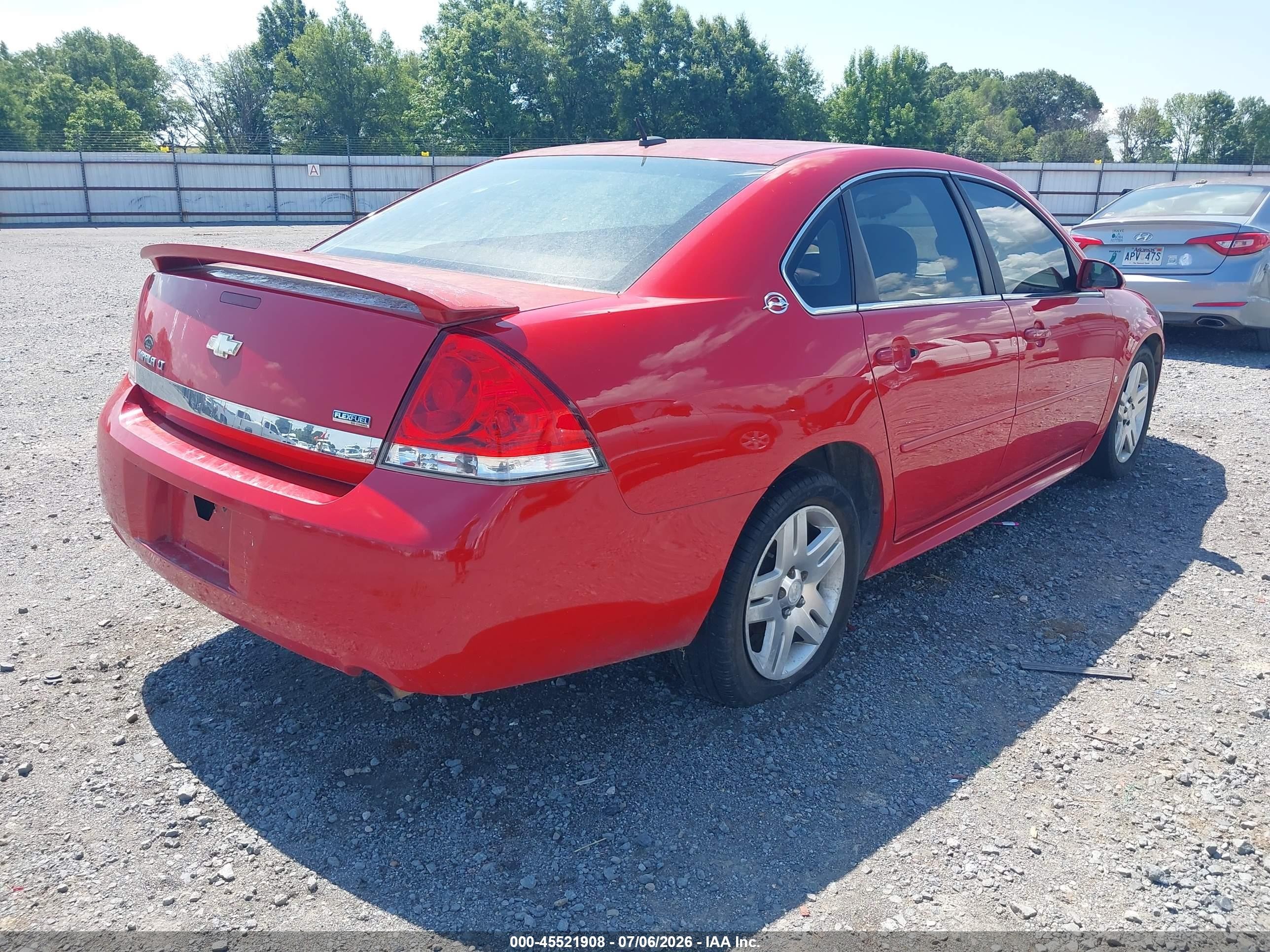 2009 Chevrolet Impala Lt Red vin: 2G1WC57M791203503